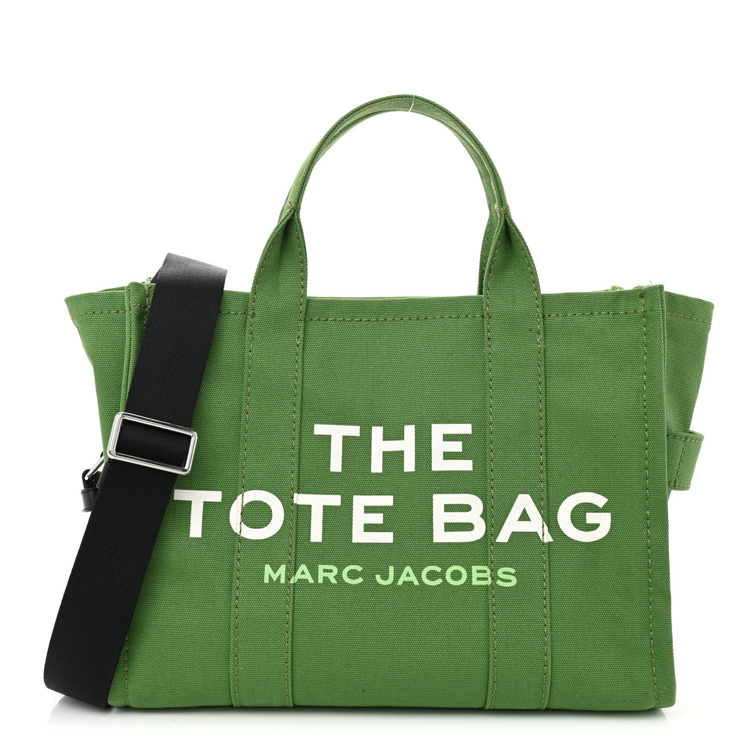 トートバッグ The Medium Tote - Marc Jacobs - Cotton - Green Marc Jacobs The Leather Medium Tote Handbag – ShopCGX