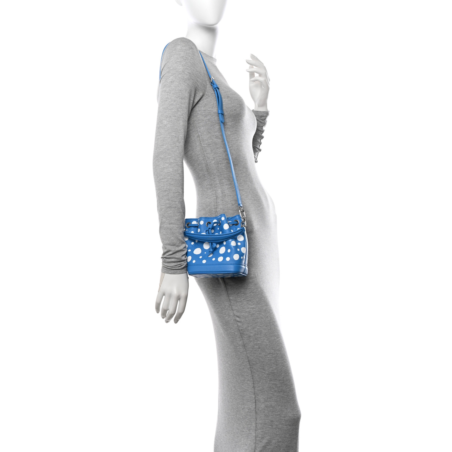 コラボ★在庫少♪【Louis Vuitton x YK】Nano Noe Blue/White LOUIS VUITTON LV X YK Empreinte Nano Noe MM Blue White