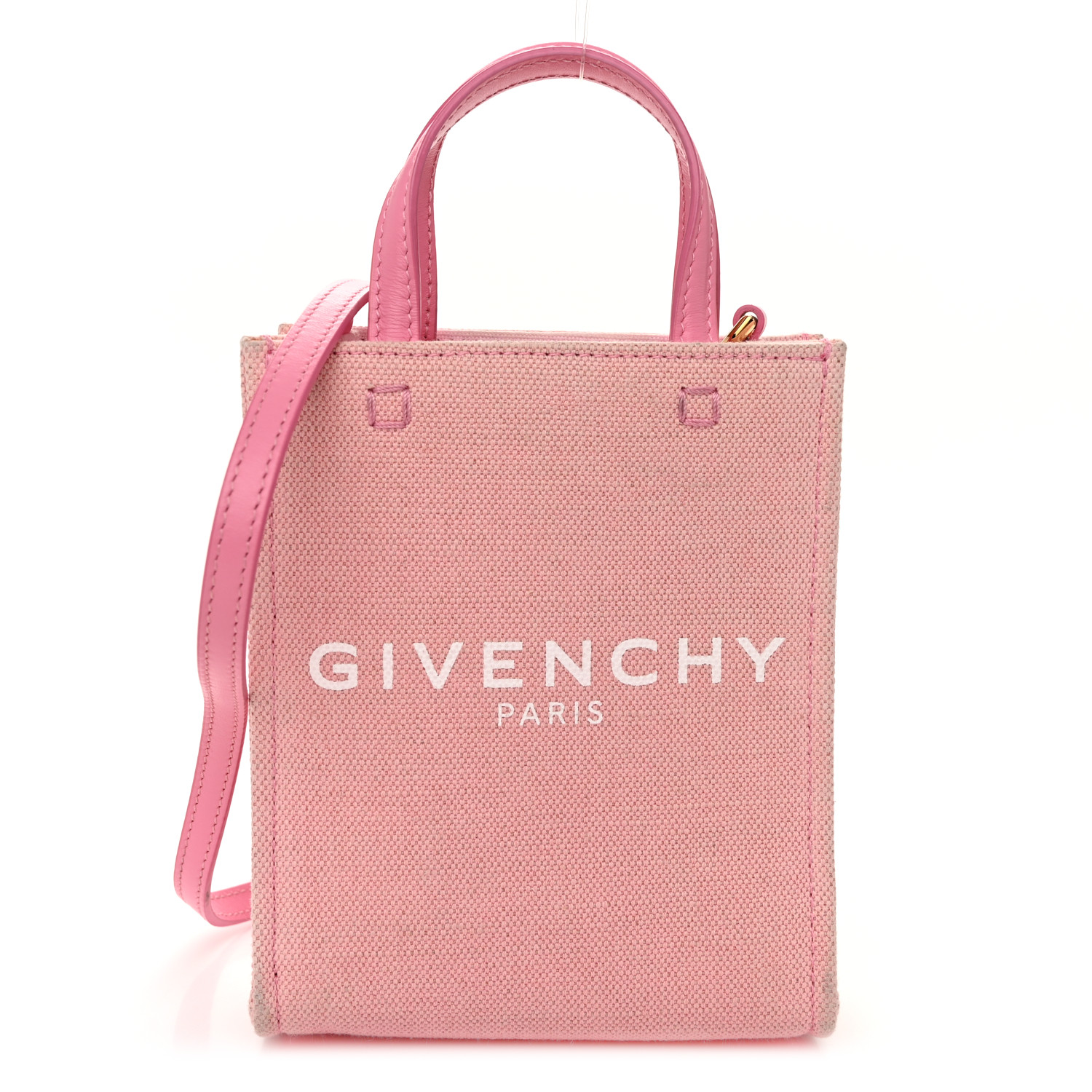 GIVENCHY Canvas Mini G Vertical Shopping Tote Bright Pink