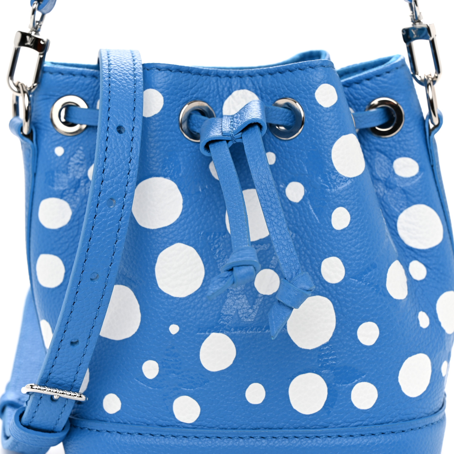 コラボ★在庫少♪【Louis Vuitton x YK】Nano Noe Blue/White LOUIS VUITTON LV X YK Empreinte Nano Noe MM Blue White