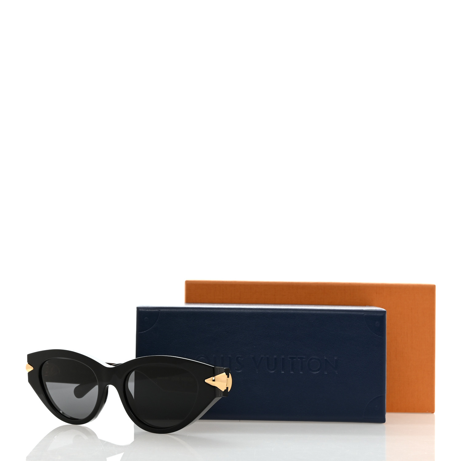 LOUIS VUITTON Acetate LV Malletage Cat Eye Sunglasses Z1986W