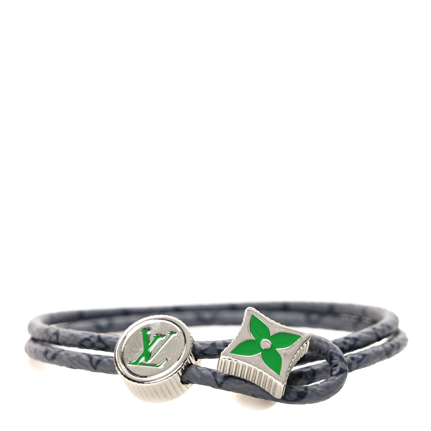 LOUIS VUITTON Monogram Catch It Bracelet Grey 1551068