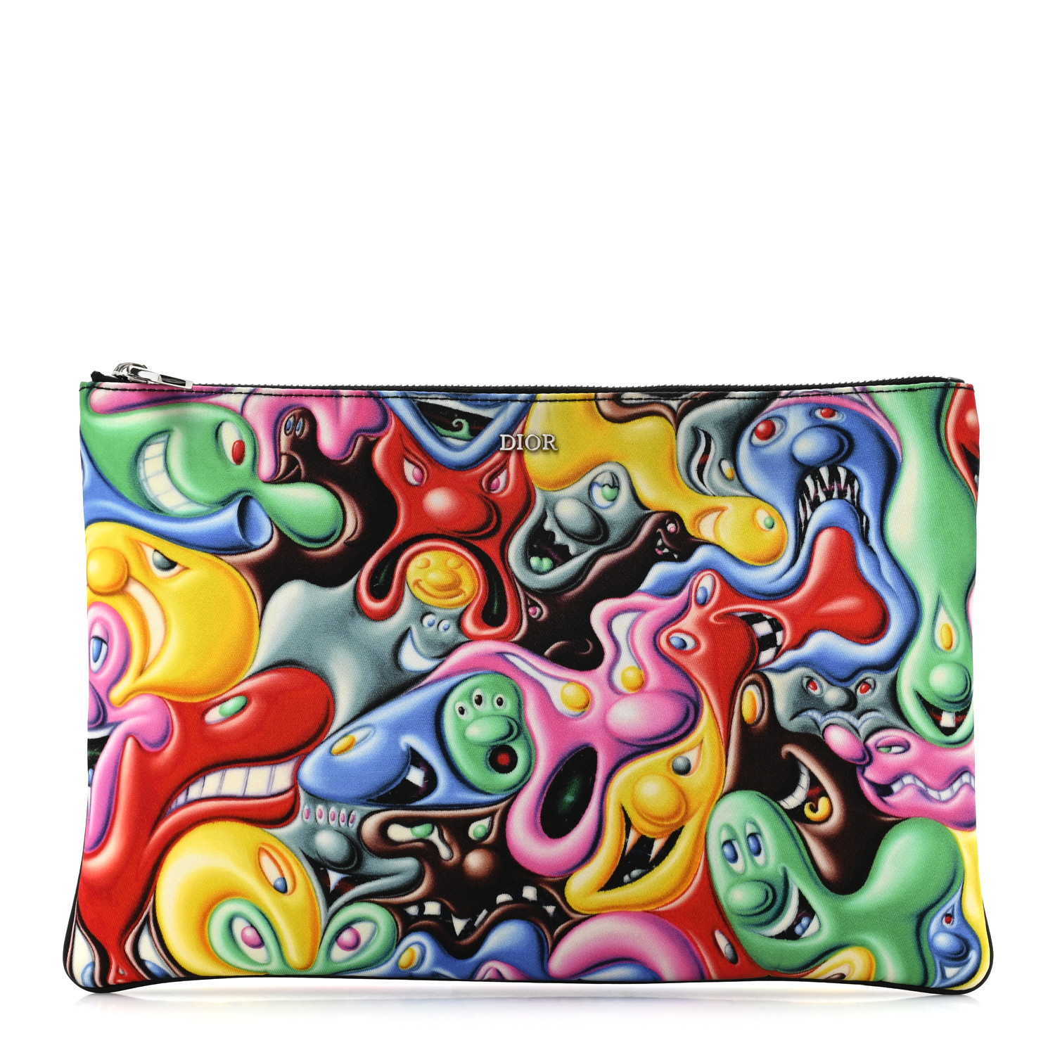 Dior Kenny Scharf FW21 Goat Embroidered Wool Knit Sweater