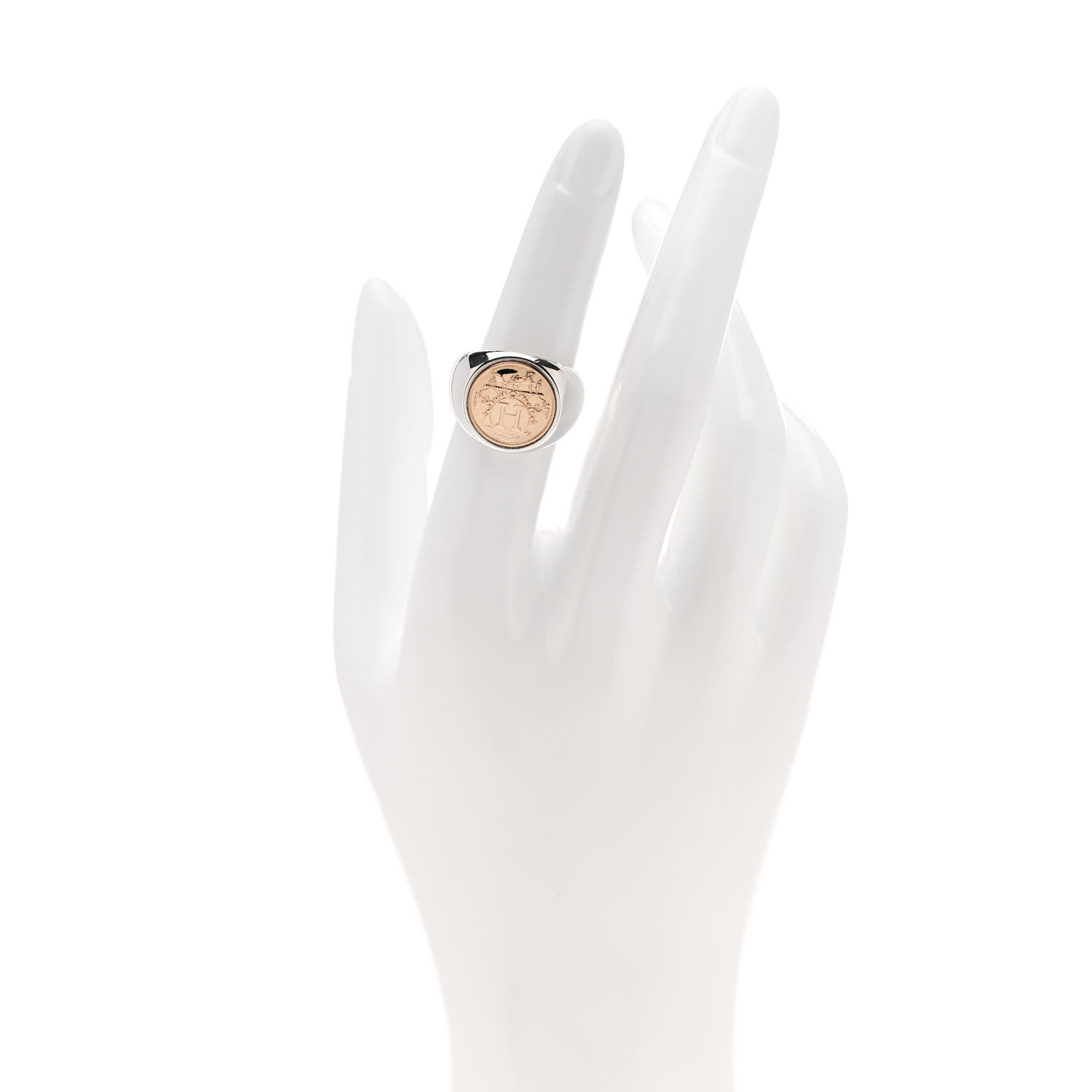 （HERMES）Ex-Libris signet ring PM Hermès Ex-Libris signet ring, small model | Hermès Mainland
