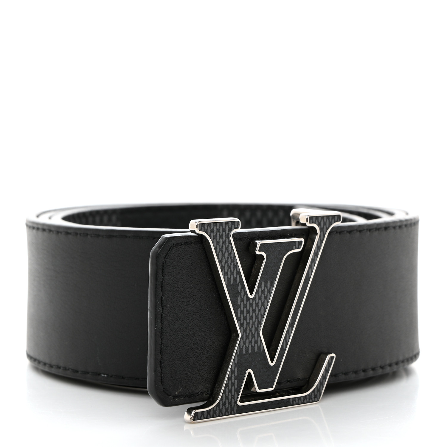 LOUIS VUITTON Monogram Eclipse 40mm LV Initiales Belt 90 36