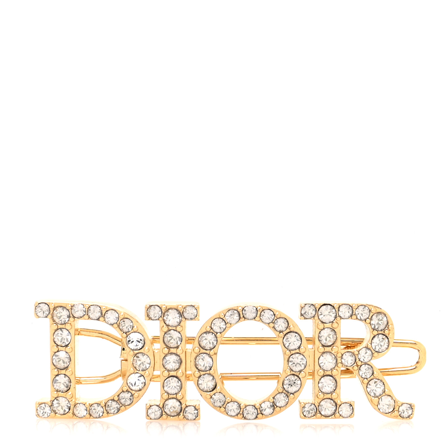 Dior ロゴ クリスタルヘアピン ゴールド Dior ロゴ クリスタルヘアピン ゴールド NWB RARE Christian