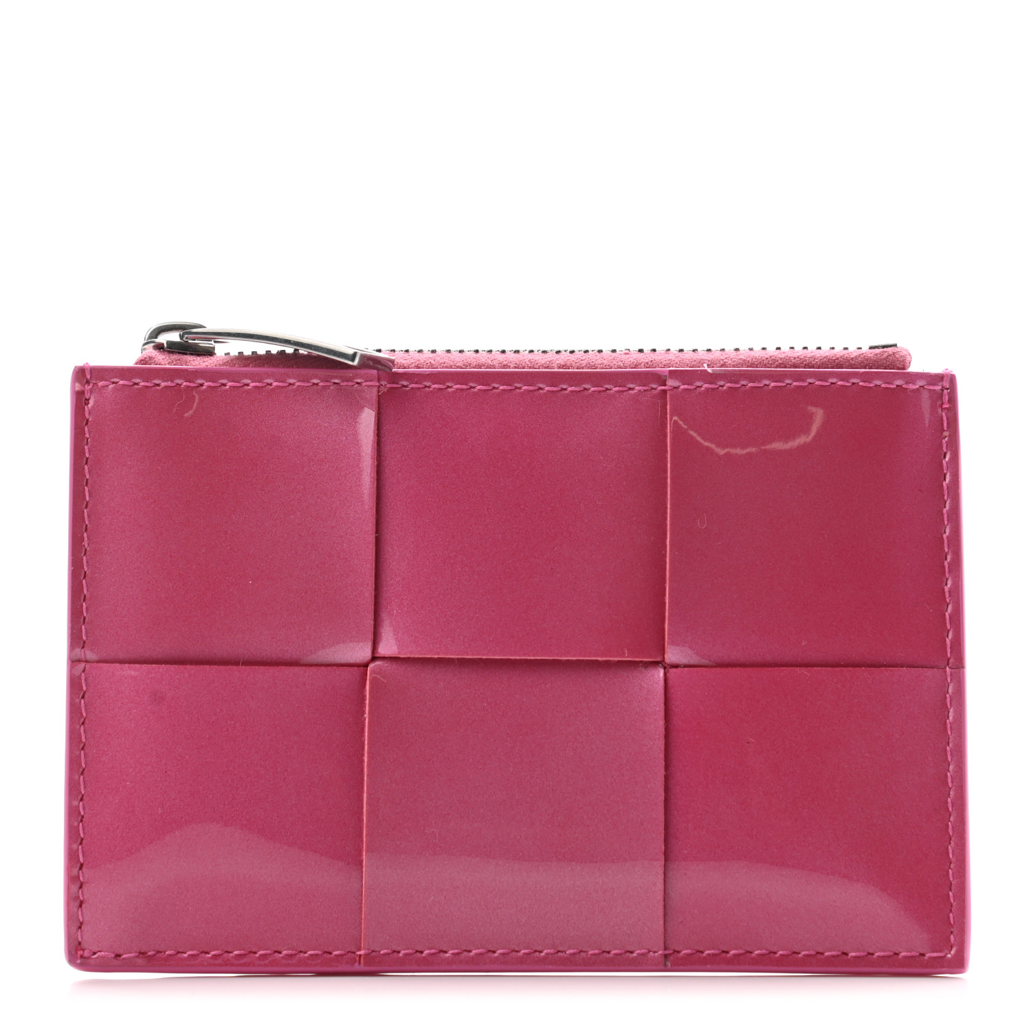 【BOTTEGA VENETA】新作 カードホルダー レザー カセット Pink Bottega Veneta: Pink Cassette Credit Card Holder | SSENSE
