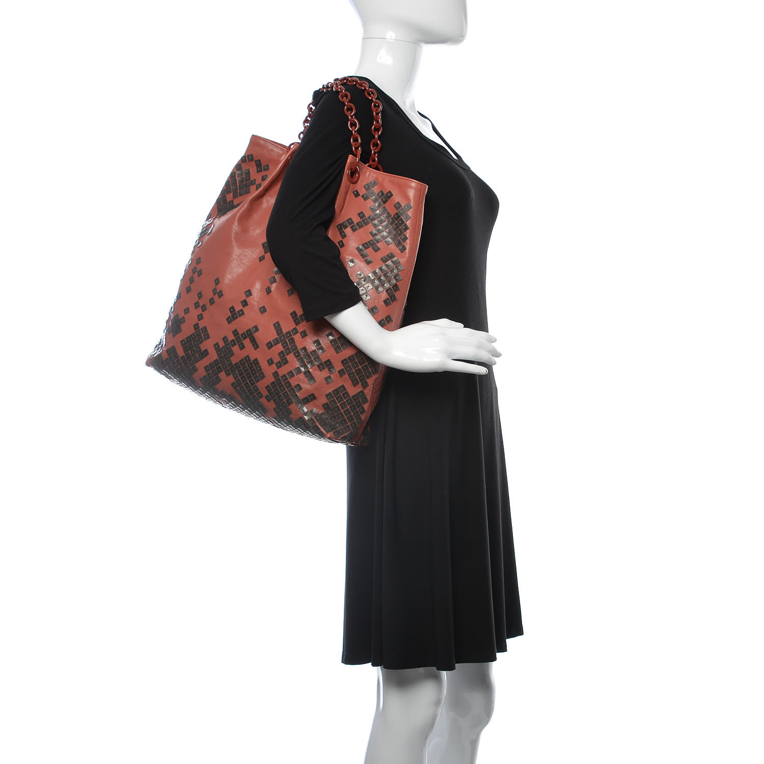BOTTEGA VENETA Vitello Mosaico Laque Tote 369612 | FASHIONPHILE