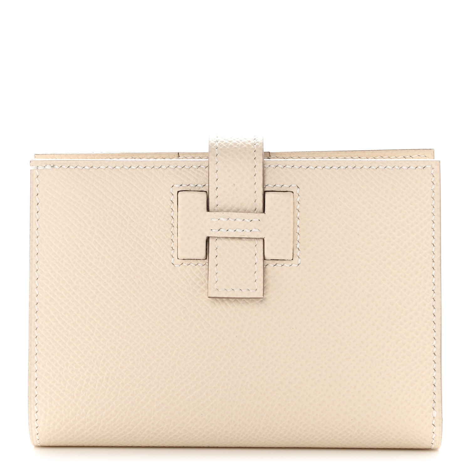 人気☆彡{HERMES} Portefeuille New H Passant Compact Craie New H Passant Compact wallet | Hermès USA