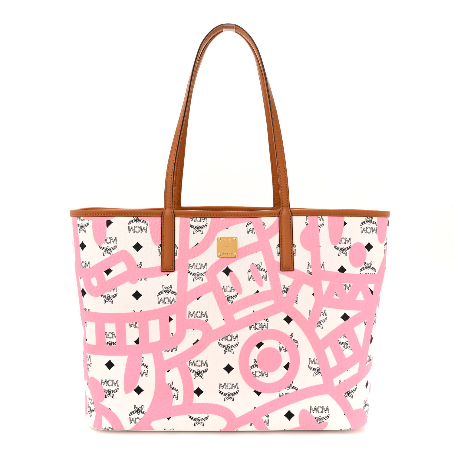 MCM X Eddie Kang Visetos Medium Reversible Shopper Tote