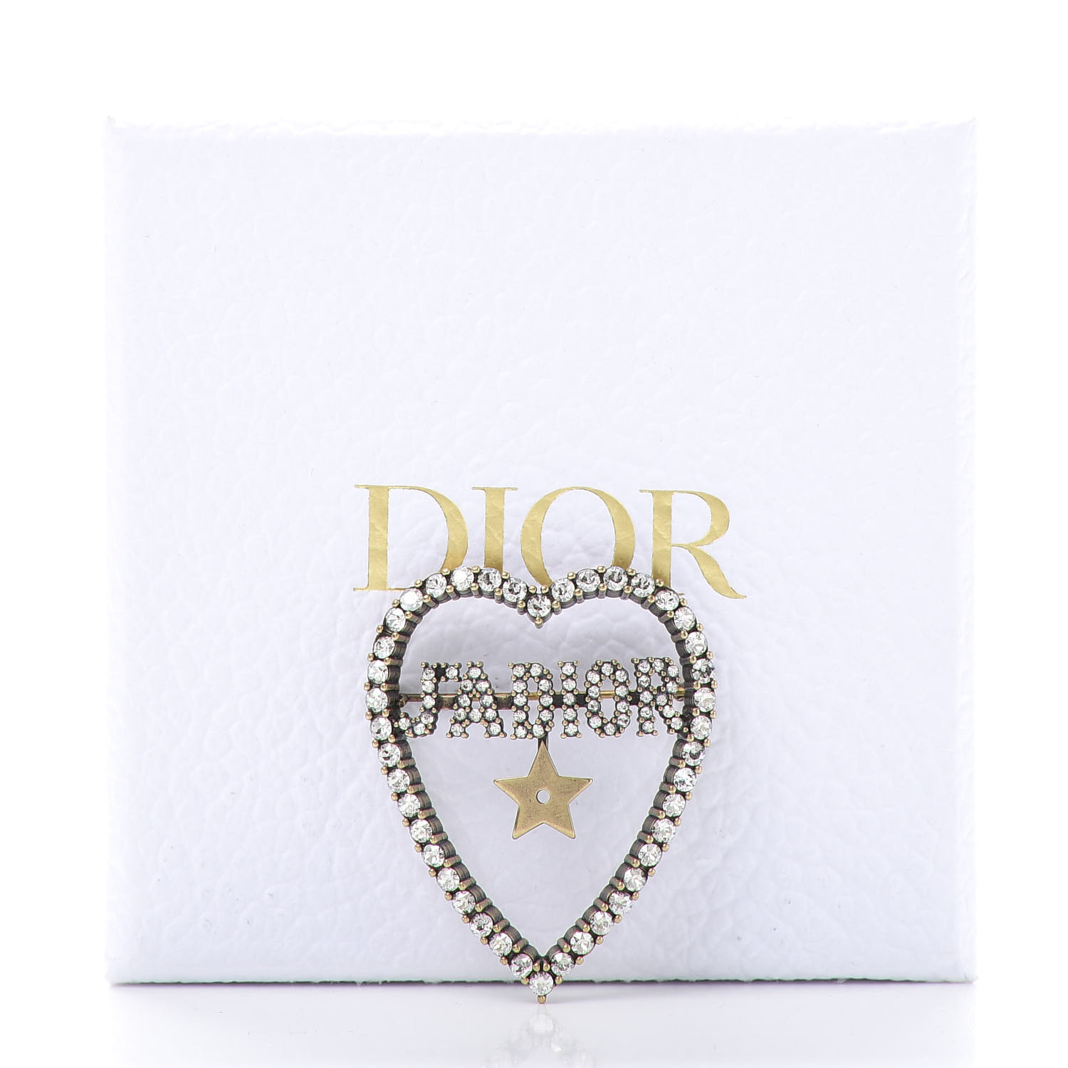 5E1412｜ディオール ジャディオール ブローチ ハート J’ADIOR CHRISTIAN DIOR Crystal Heart J'Adior Brooch 656336