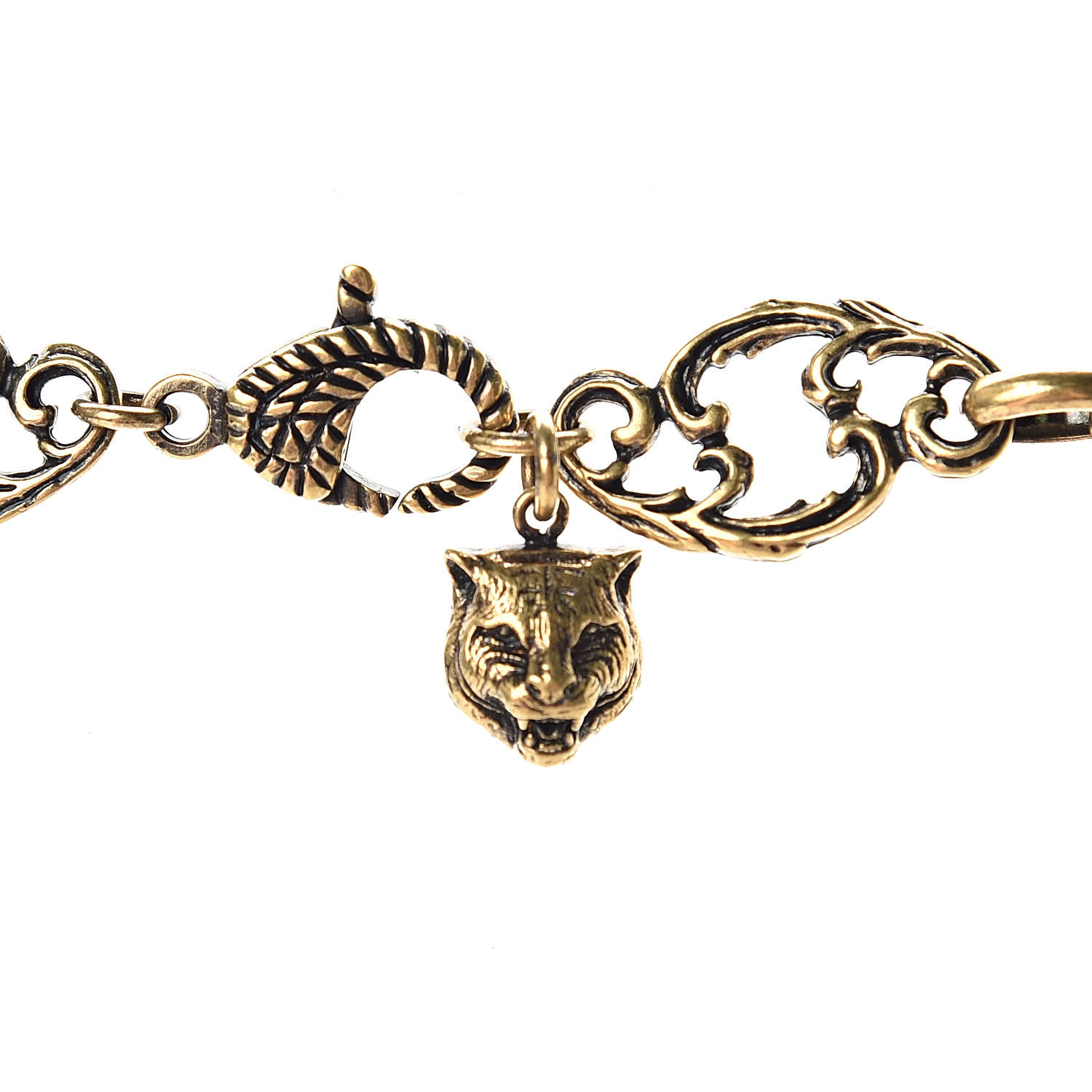 アクセサリー Gucci Old Crest Charm Necklace Gold Repurposed Vintage Gucci Knight Gold Crest Charm Necklace