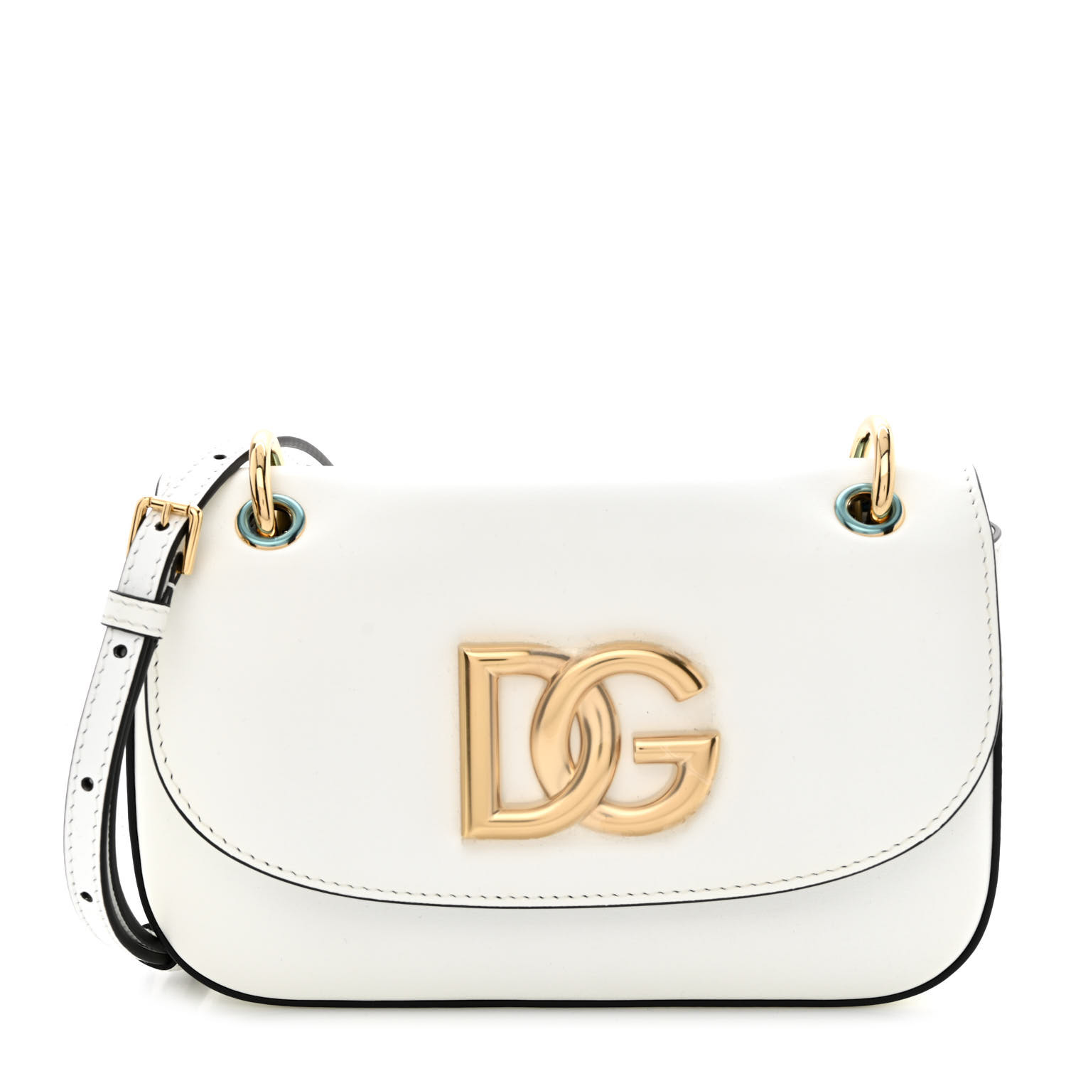 【VIP価格】DOLCE & GABBANA White Rafia Leather Crossbody Bag DOLCE & GABBANA Bag White Rafia Leather Top Handle Crossbody