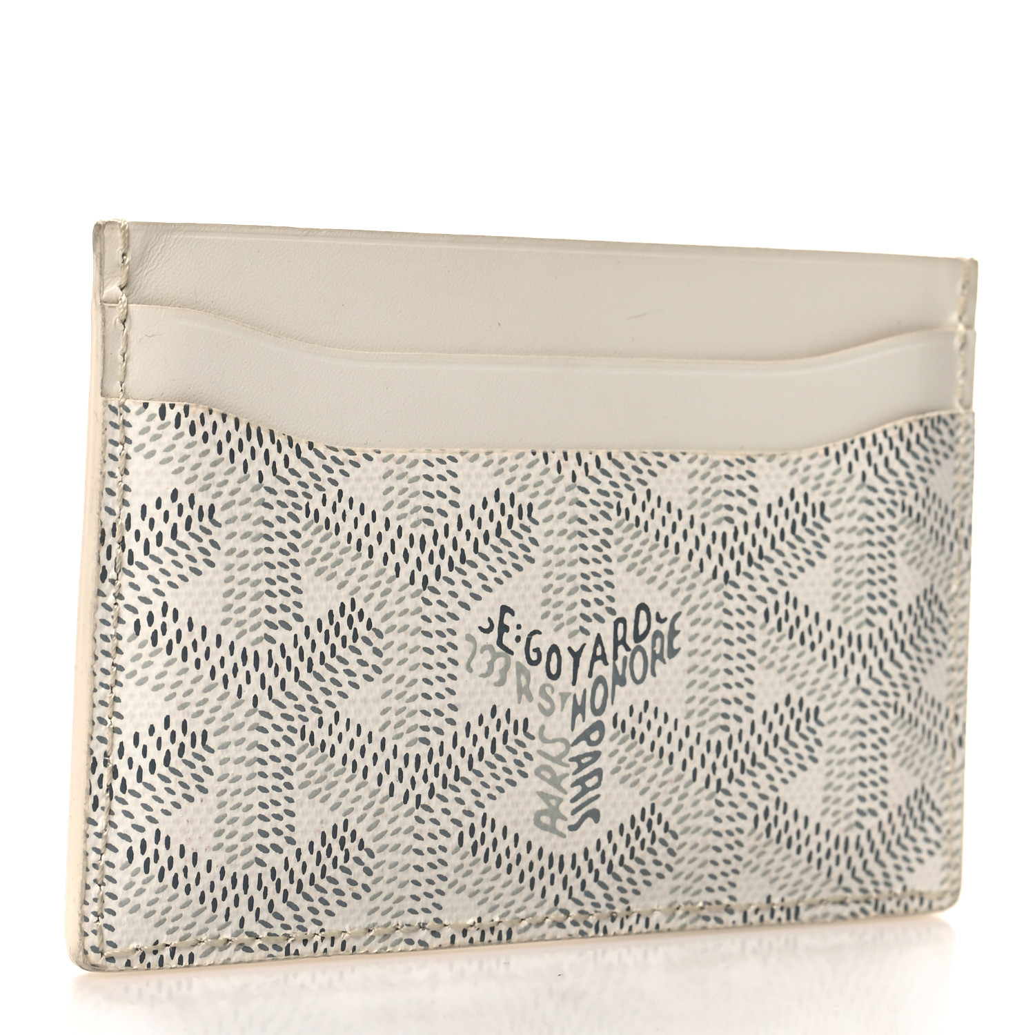 希少品◆入手困難♪【GOYARD】Malesherbes card holder ホワイト GOYARD Goyardine Saint Sulpice Card Holder White 1525049