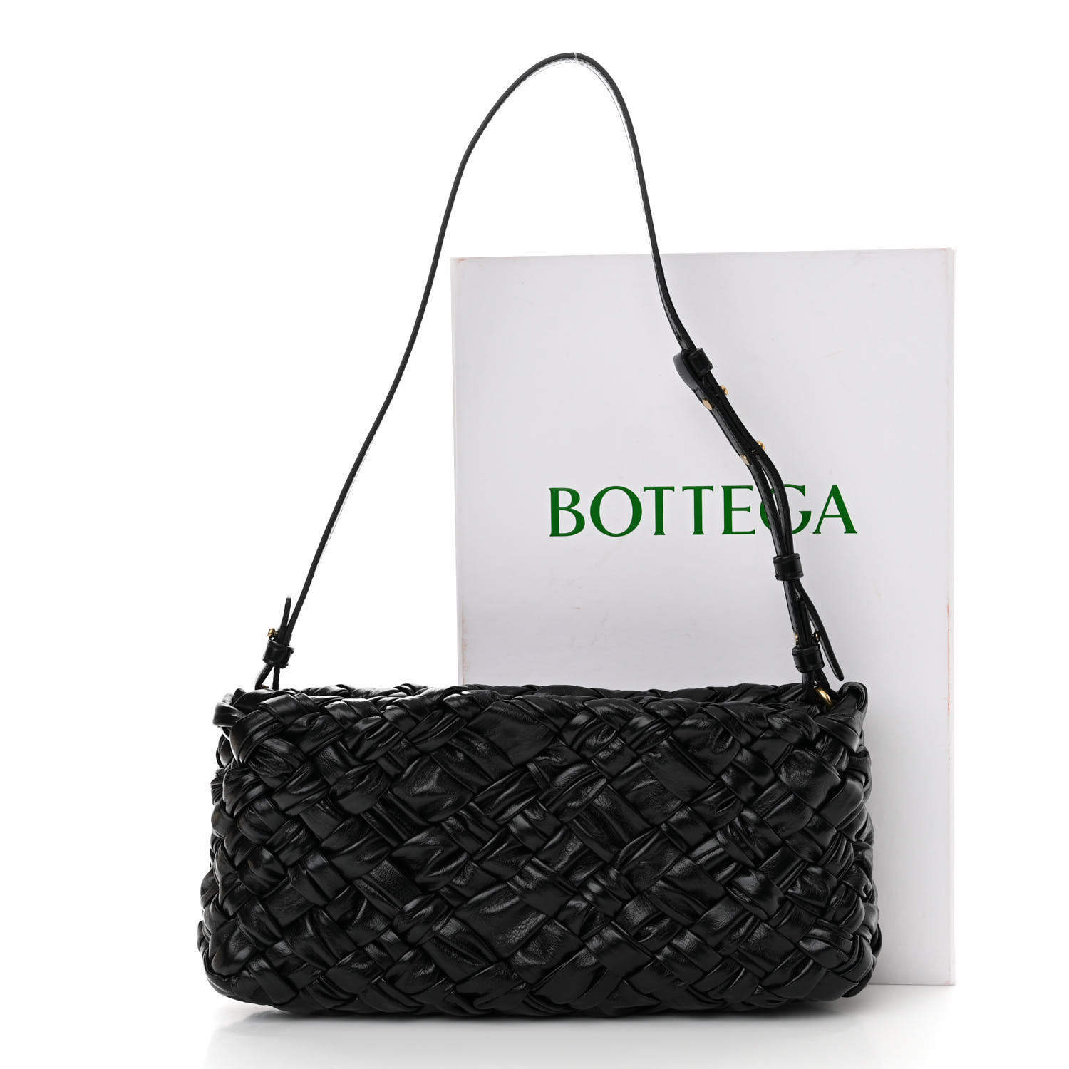 BOTTEGA VENETA Calfskin Intrecciato Kalimero Cha-Cha Clutch