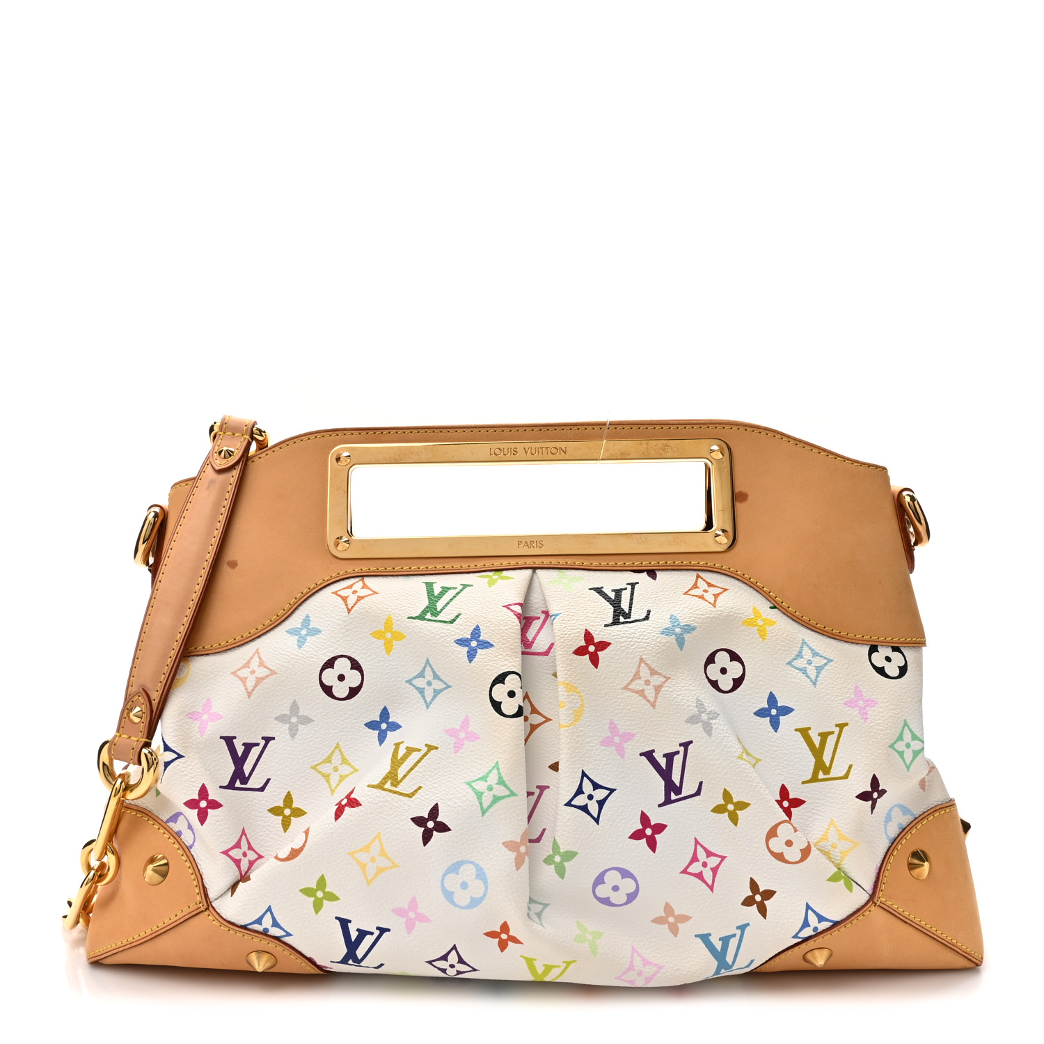 【希少】 LOUIS VUITTON Multicolore Monogram Judy MM Vintage LOUIS VUITTON Monogram Multicolor Judy MM White 1638324