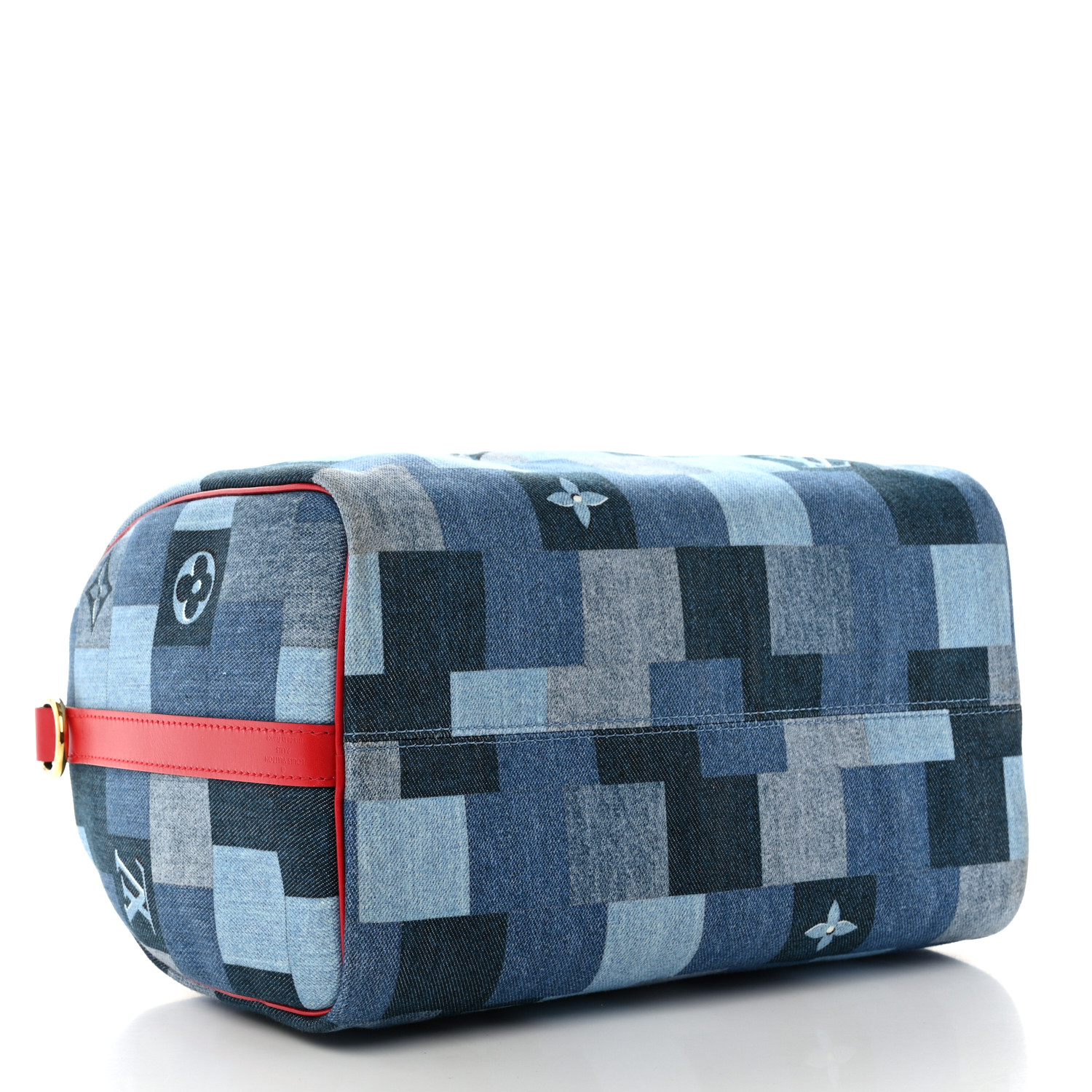 ルイヴィトン LOUIS VUITTON Denim Damier Monogram Patchwork Speedy
