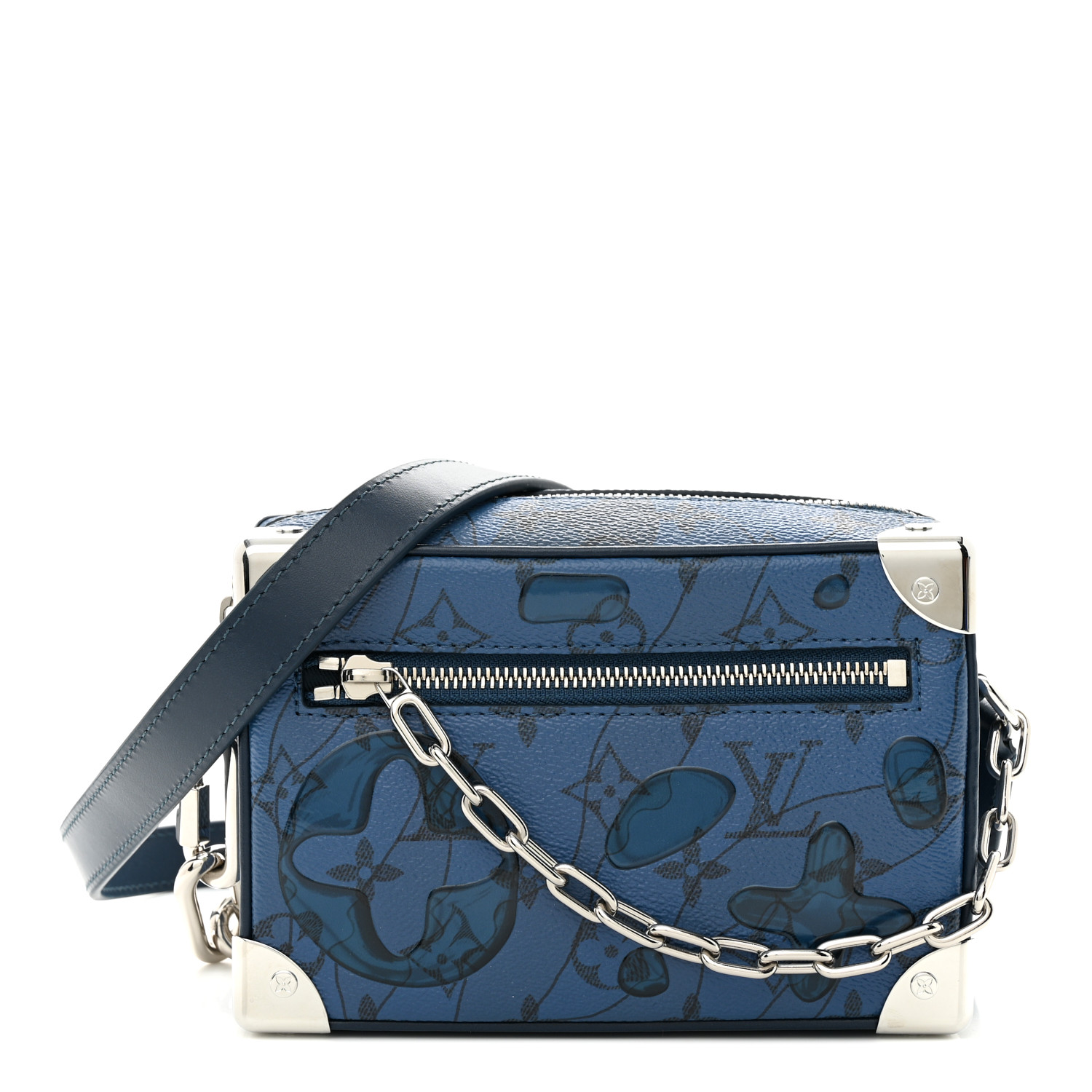 [SALE]ヴィトン Vuitton ヴェルソ LV ブルーム アズールブルー LOUIS VUITTON Monogram Aquagarden Mini Soft Trunk Abyss Blue
