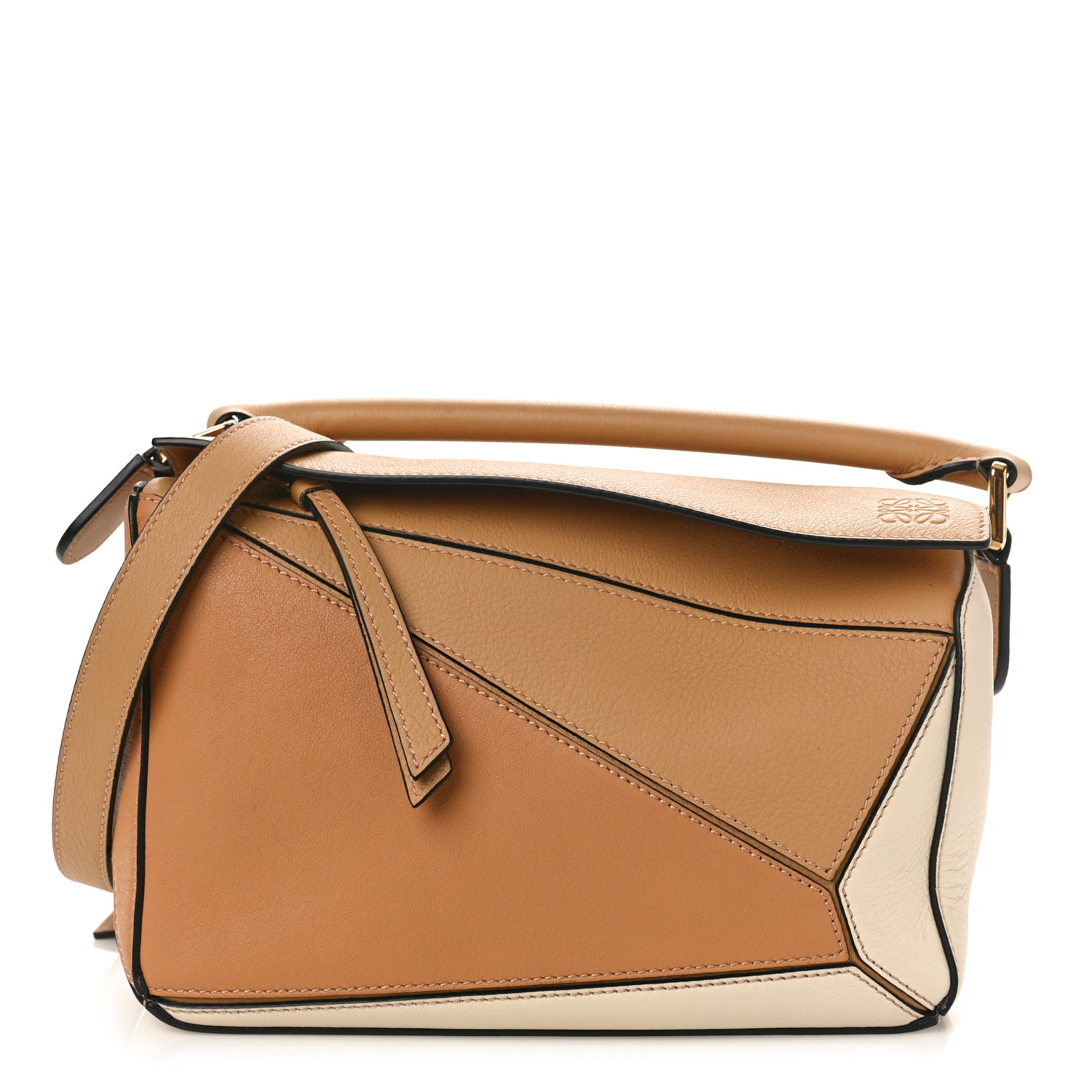 【関税送料込】Loewe Puzzle Small Bag Dune And Warm Desert Loewe Dune & Warm Desert Calfskin Small Puzzle Bag | myGemma