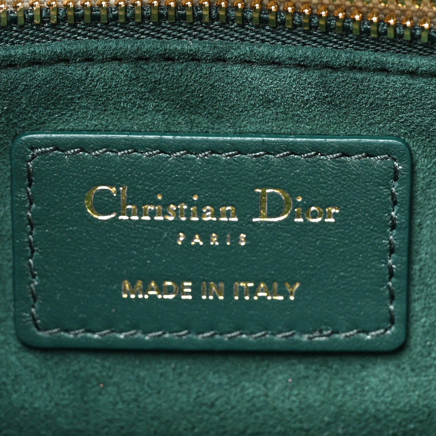 CHRISTIAN DIOR Calfskin Cannage Mini The Lady 95.22 Dark