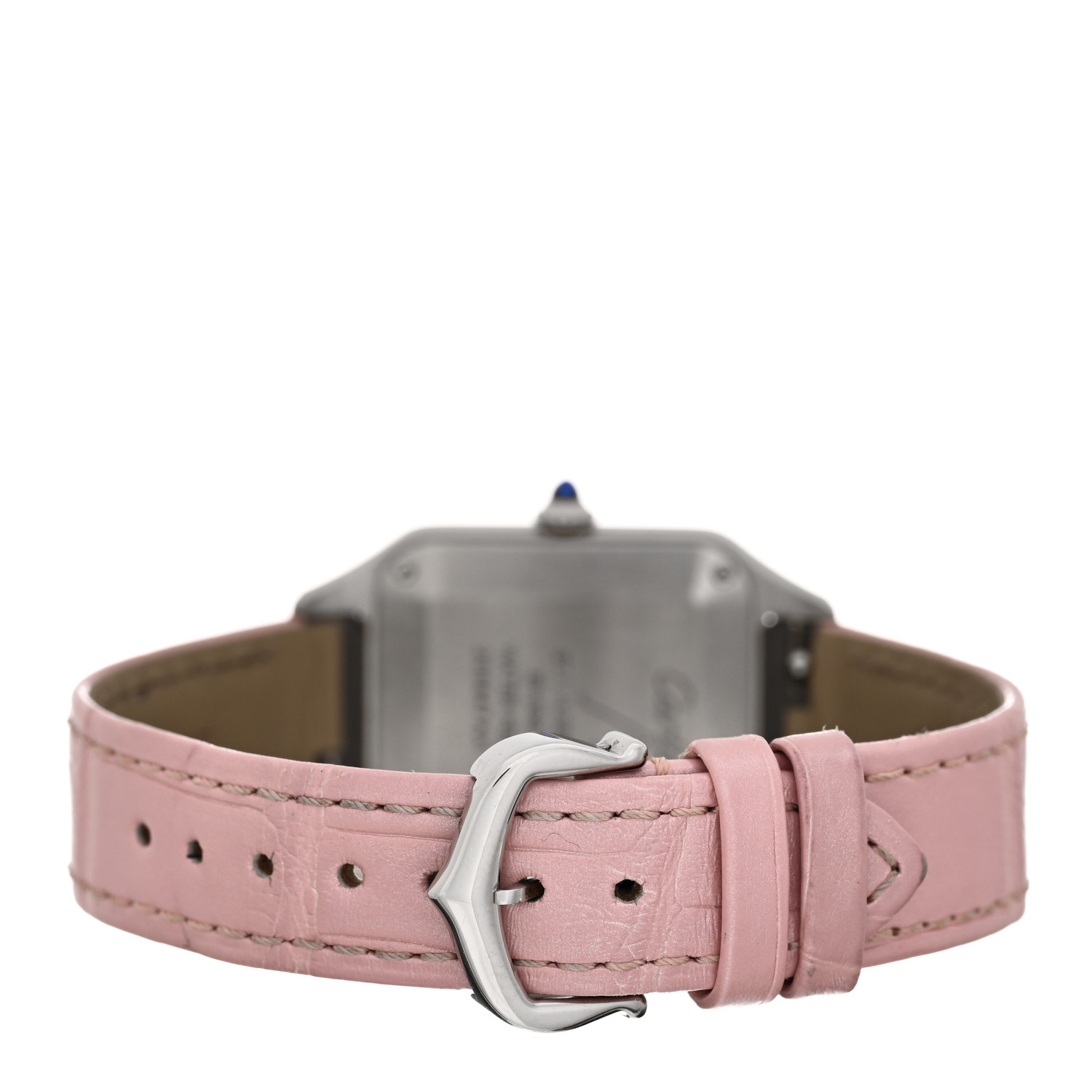 Cartier ピンク alligator純正品レザーベルト Genuine New Cartier 8mm x 14mm Pink Leather Alligator