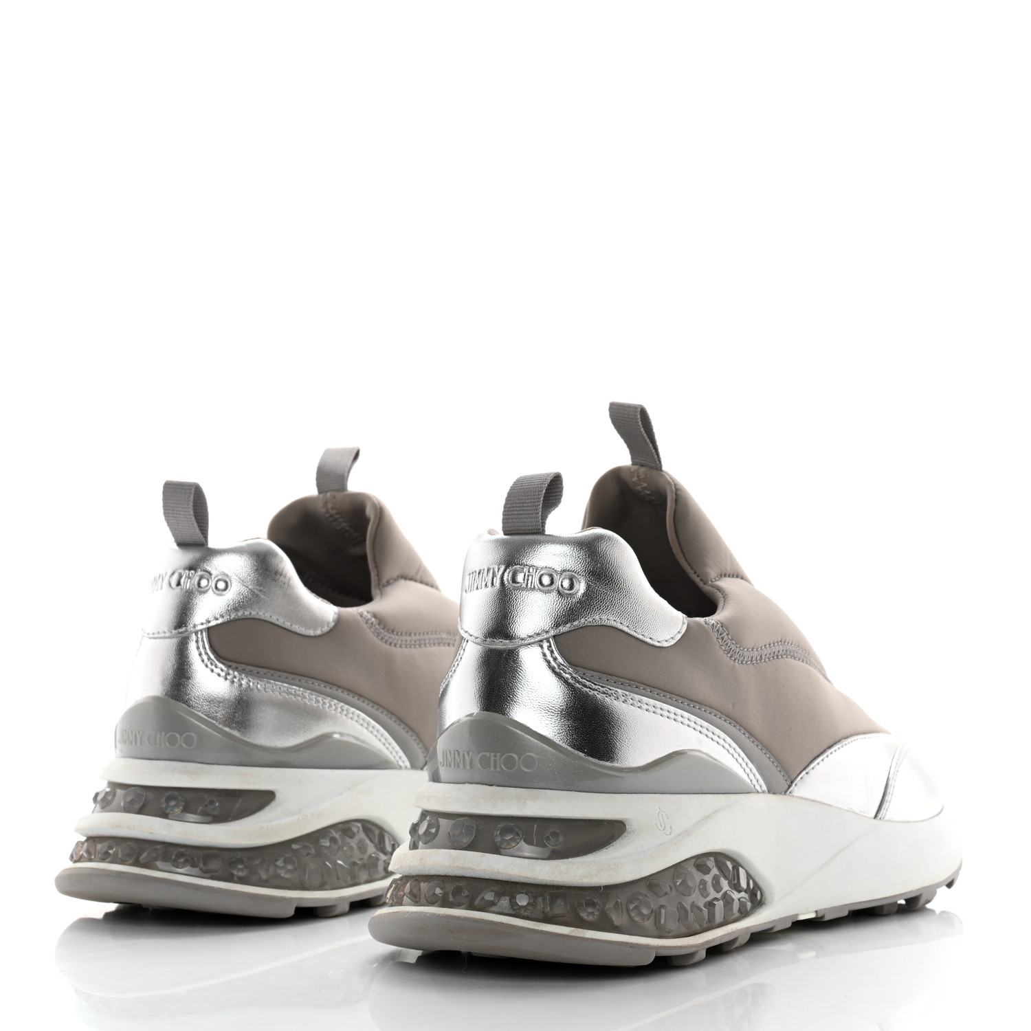 JIMMY CHOO の靴♪ ★ MEMPHIS SNEAKERS ★ 【多色在庫】 JIMMY CHOO Memphis Sneakers 39 Grey 1192959 | FASHIONPHILE