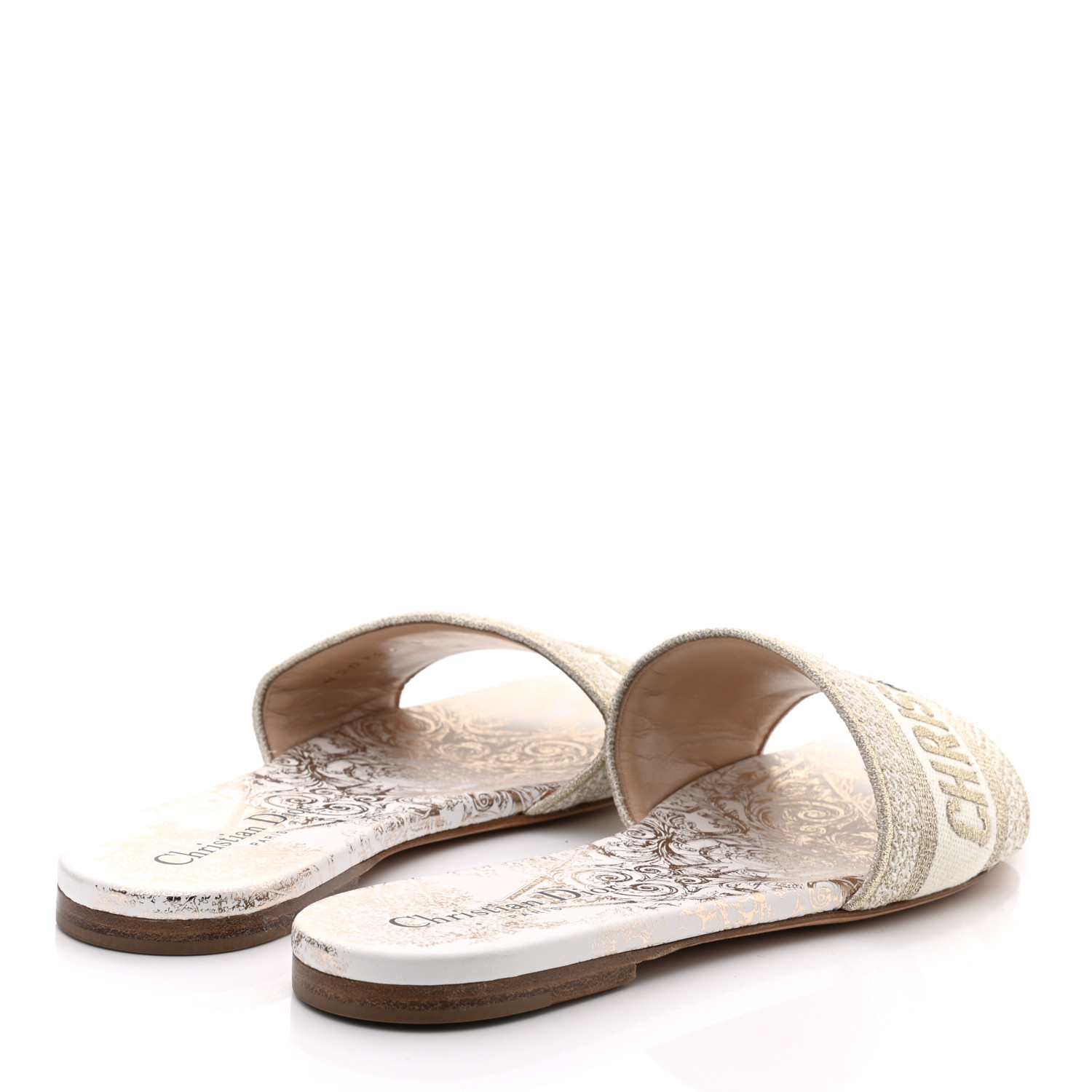 Christian Dior ベージュ パール装飾 ミュールsale s-l400.jpg
