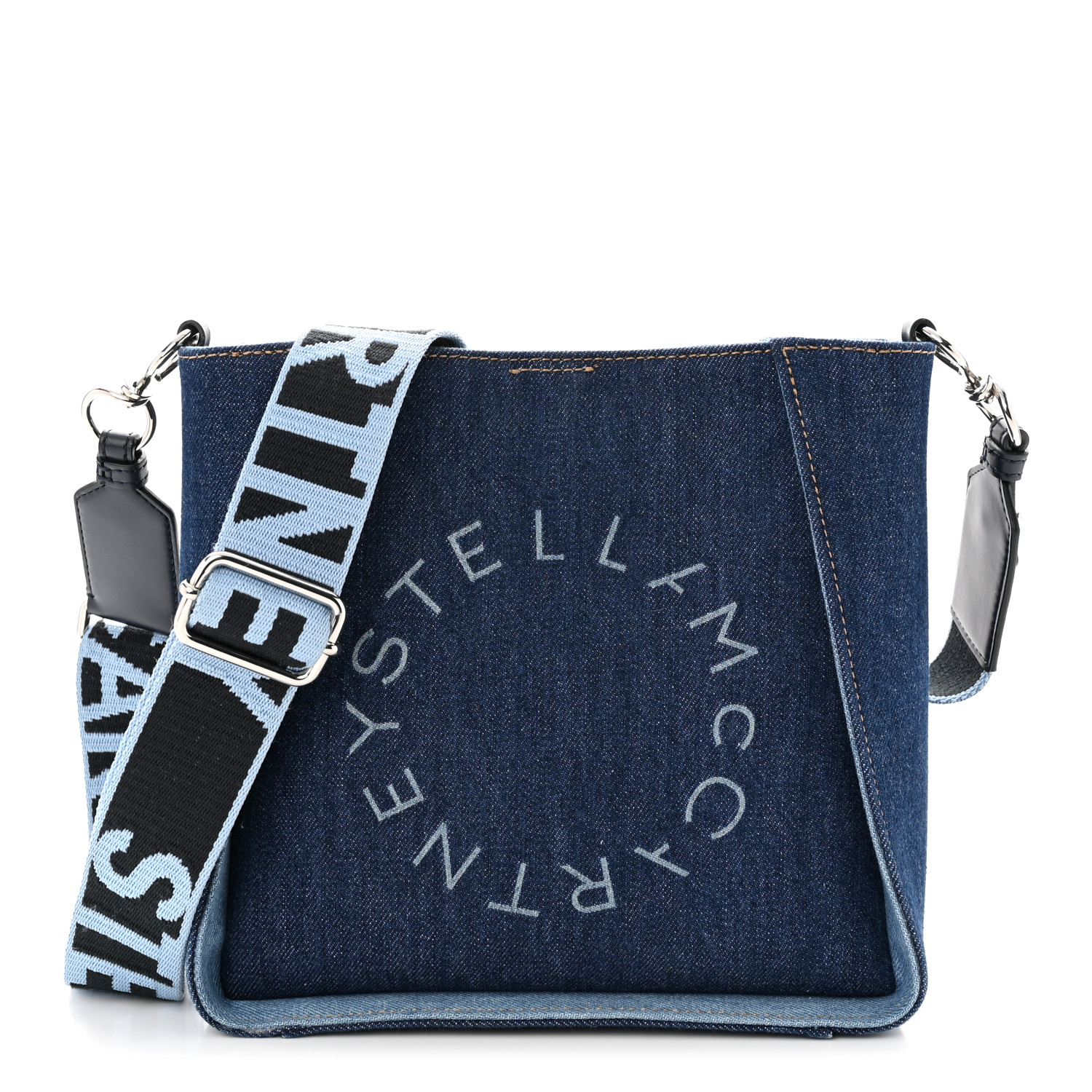 STELLA MCCARTNEY Eco Alter Denim Perforated Logo Mini