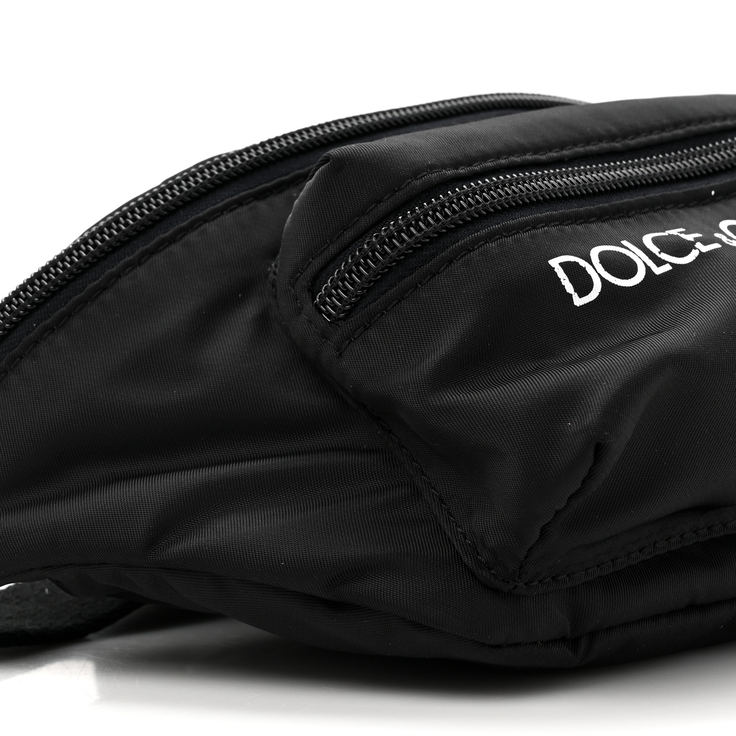 DOLCE & GABBANA☆ベーシック ロゴ ベルトバッグ BLACK Nylon belt bag with Dolce&Gabbana logo in Black for Boys