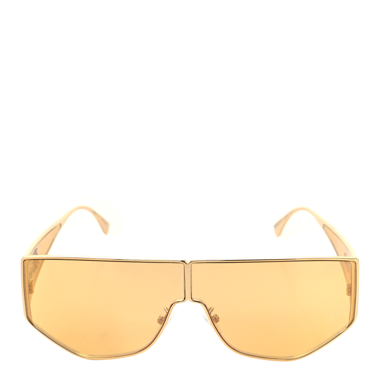 FENDI Metal Disco Geometric Sunglasses FE 40051/U Gold