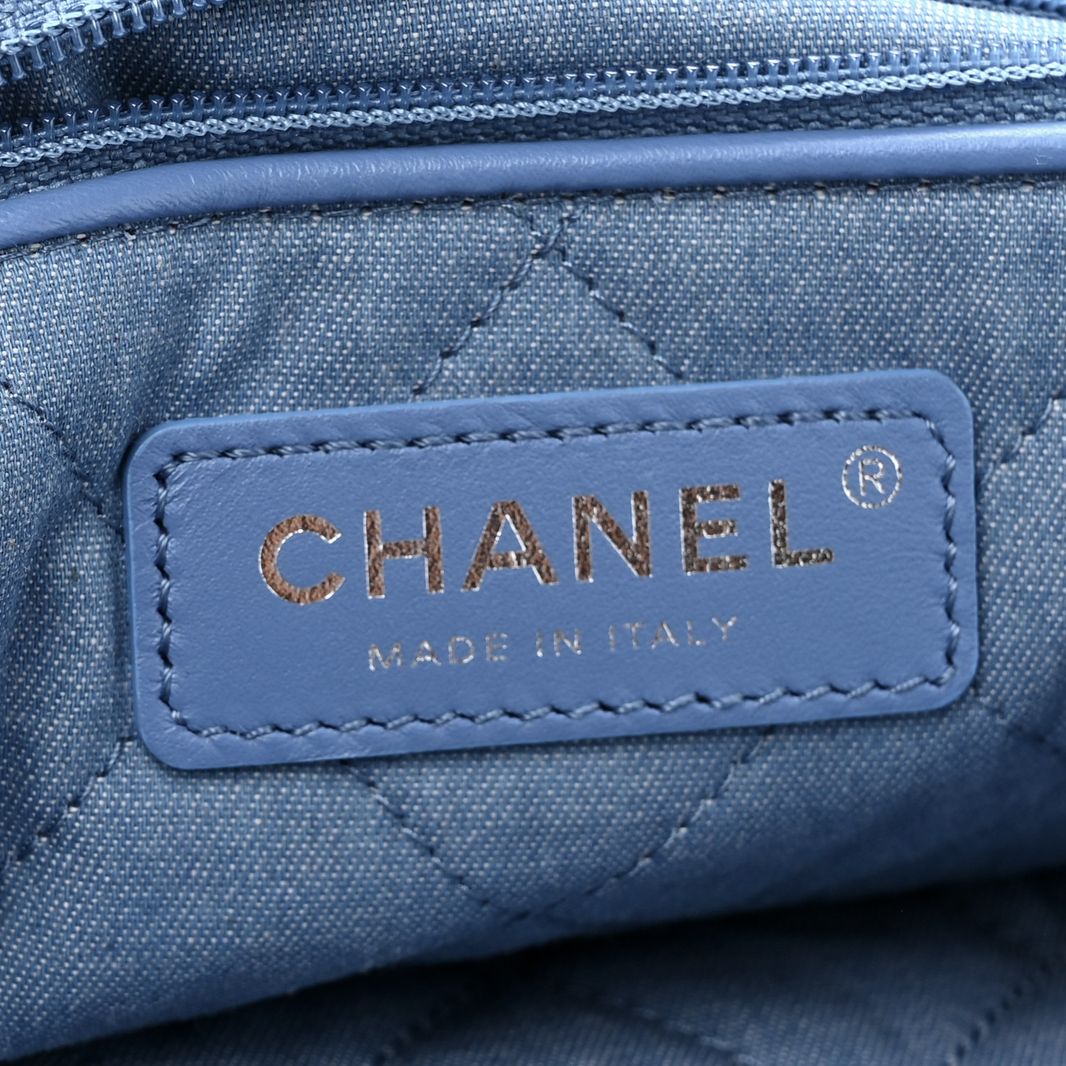 CHANEL Denim Quilted Small Chanel 22 Blue 1501227 | FASHIONPHILE