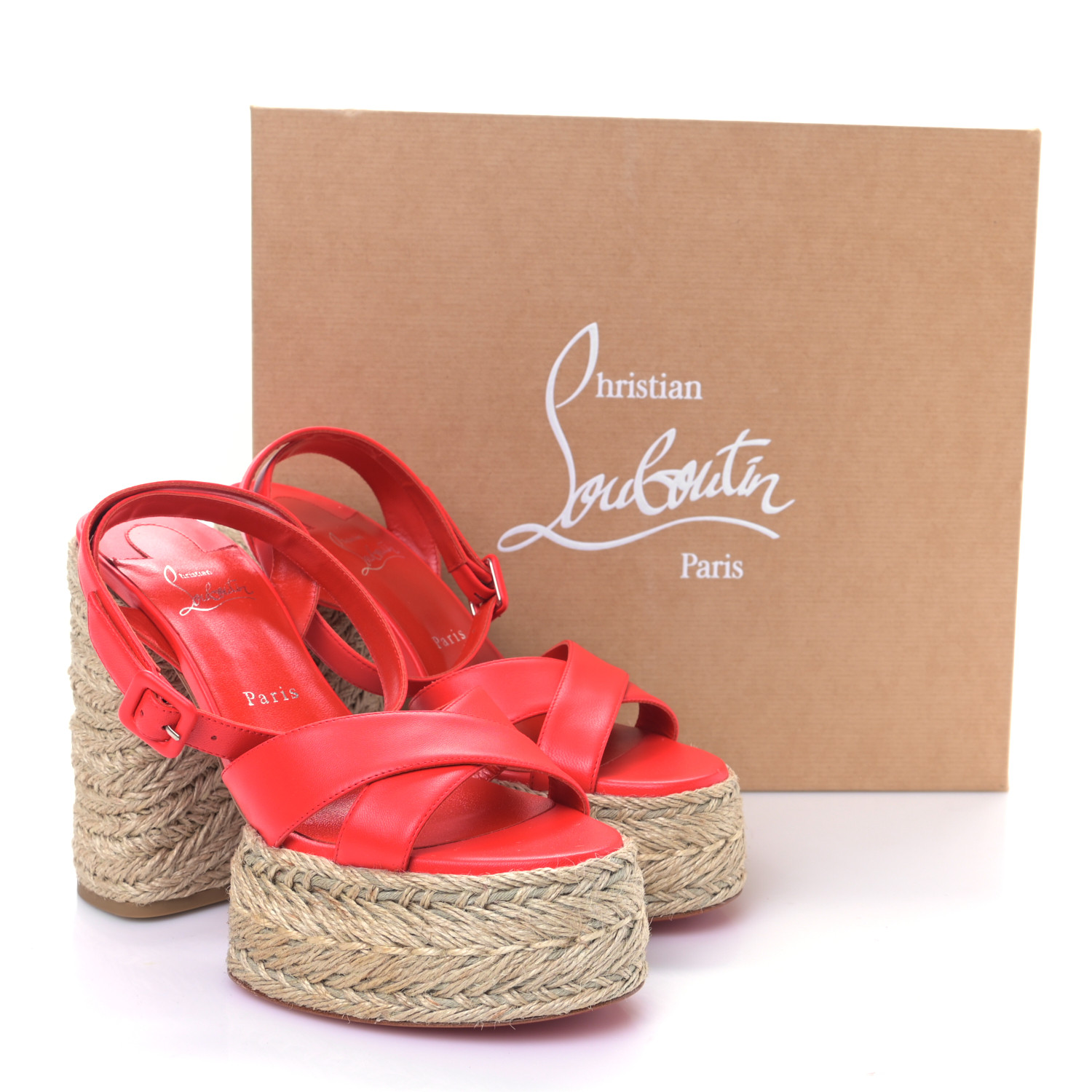 CHRISTIAN LOUBOUTIN Goatskin Super Mariza 130 Espadrille