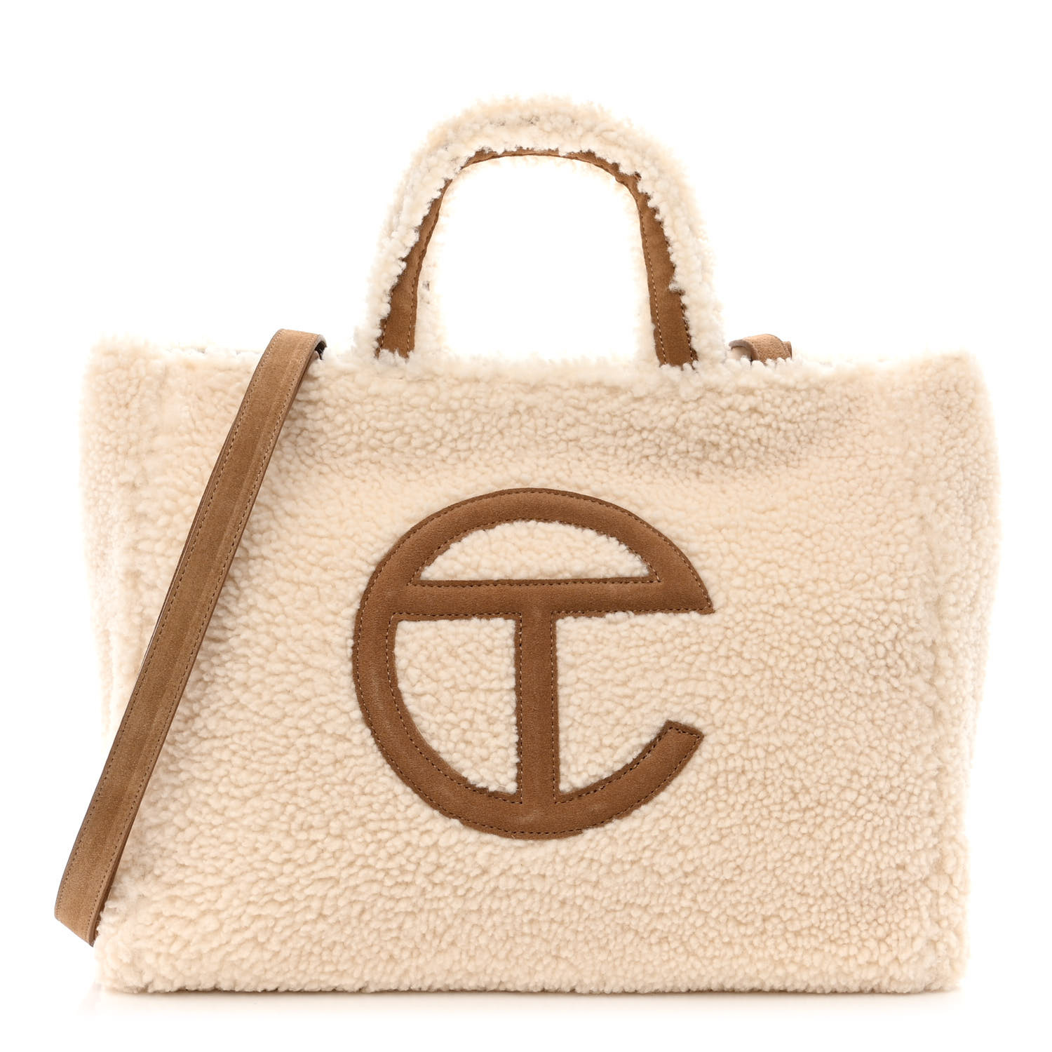 【TELFAR x UGG】 Small Shopping Bag Natural UGG X Telfar Shearling Mini Tote