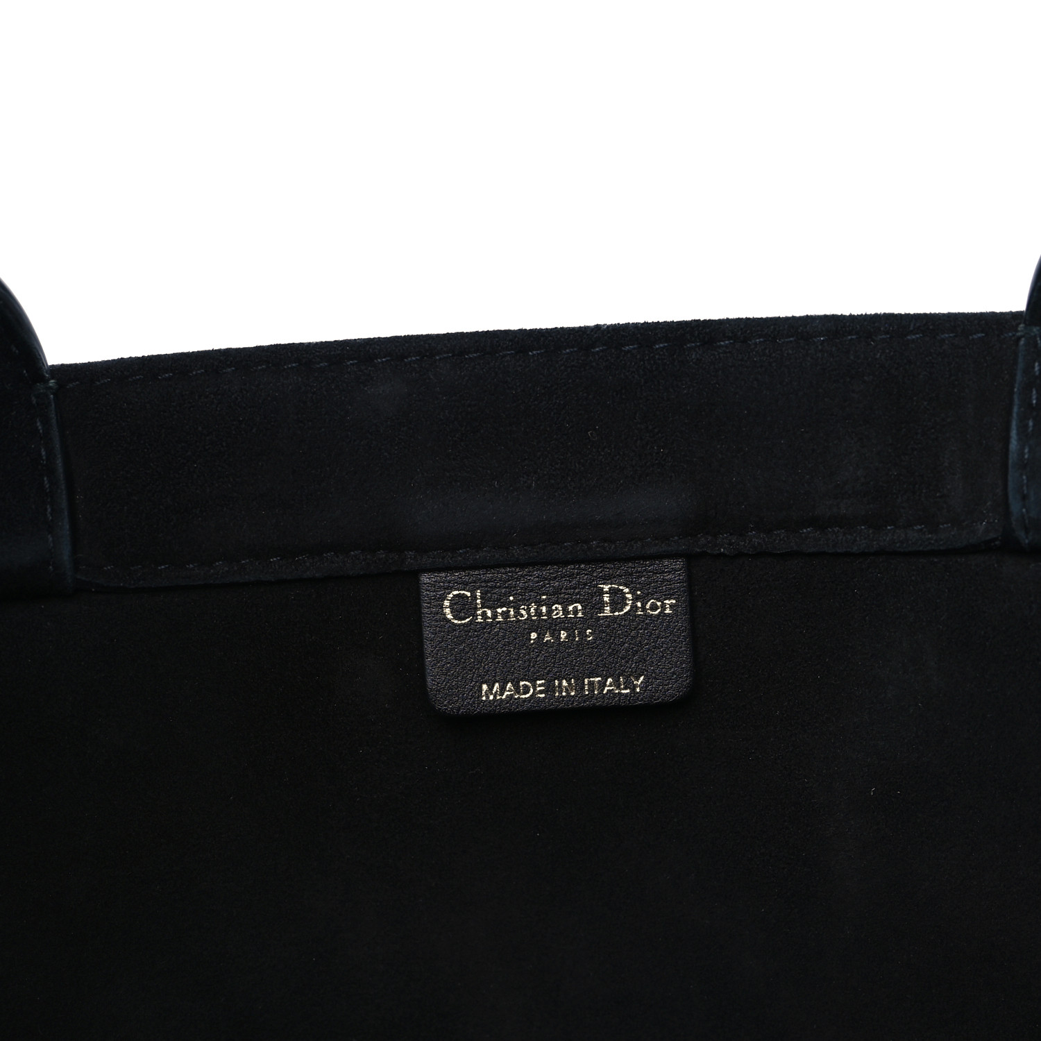 CHRISTIAN DIOR Suede Floral Hand Painted Large Book Tote