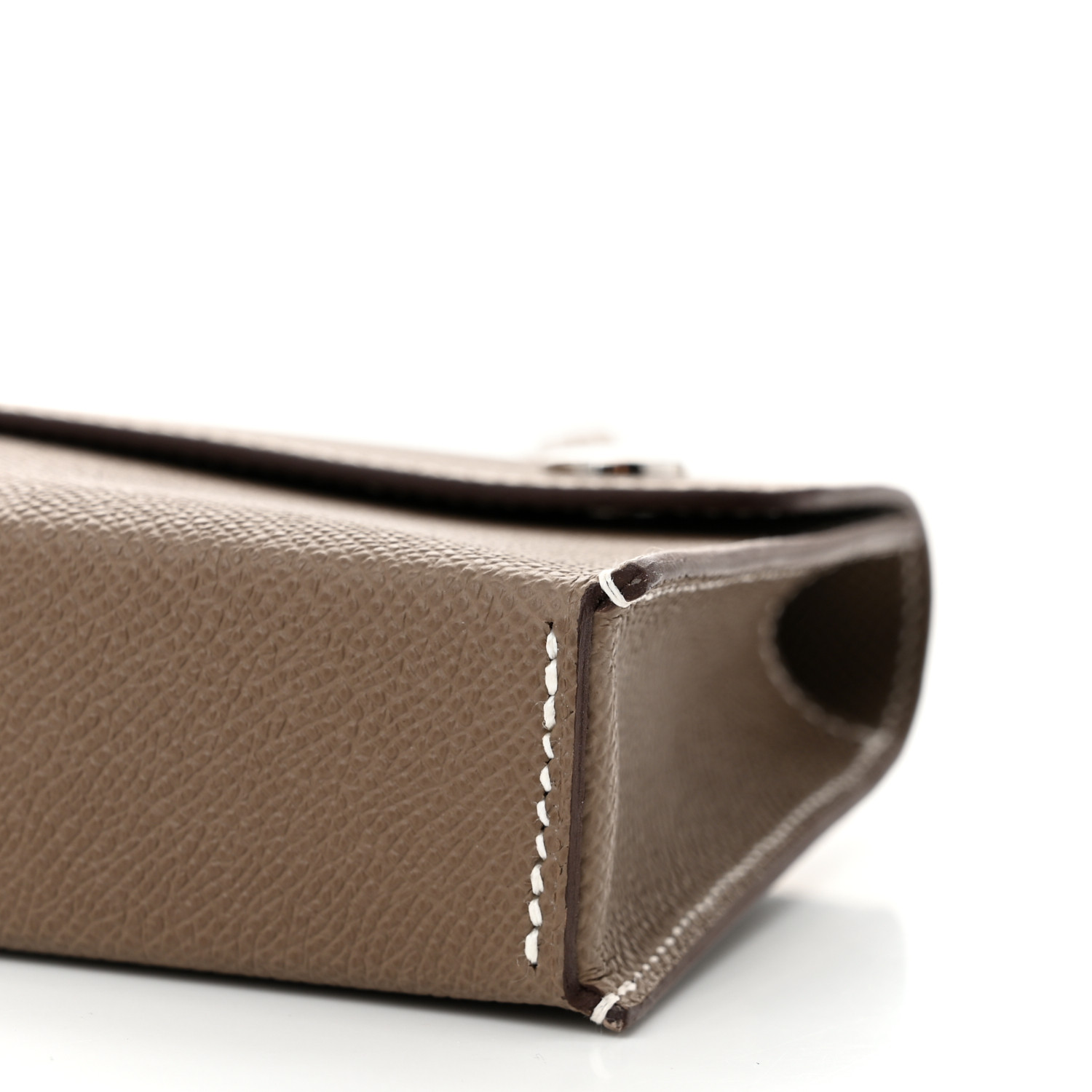 HERMES Epsom Hermesnap Wallet Etoupe 1663947 | FASHIONPHILE