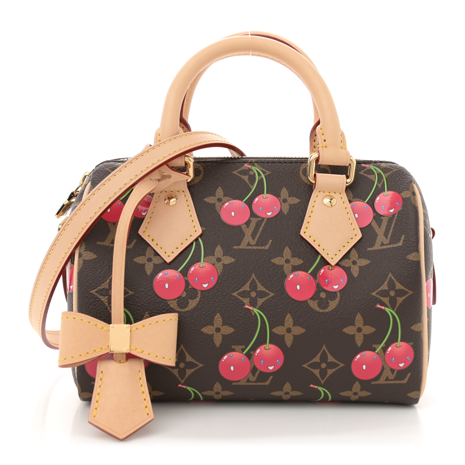 【きらめくチェリー柄】Louis Vuitton スピーディ20（チェリー） LouisVuittonLVxTMCherrySpeedyB