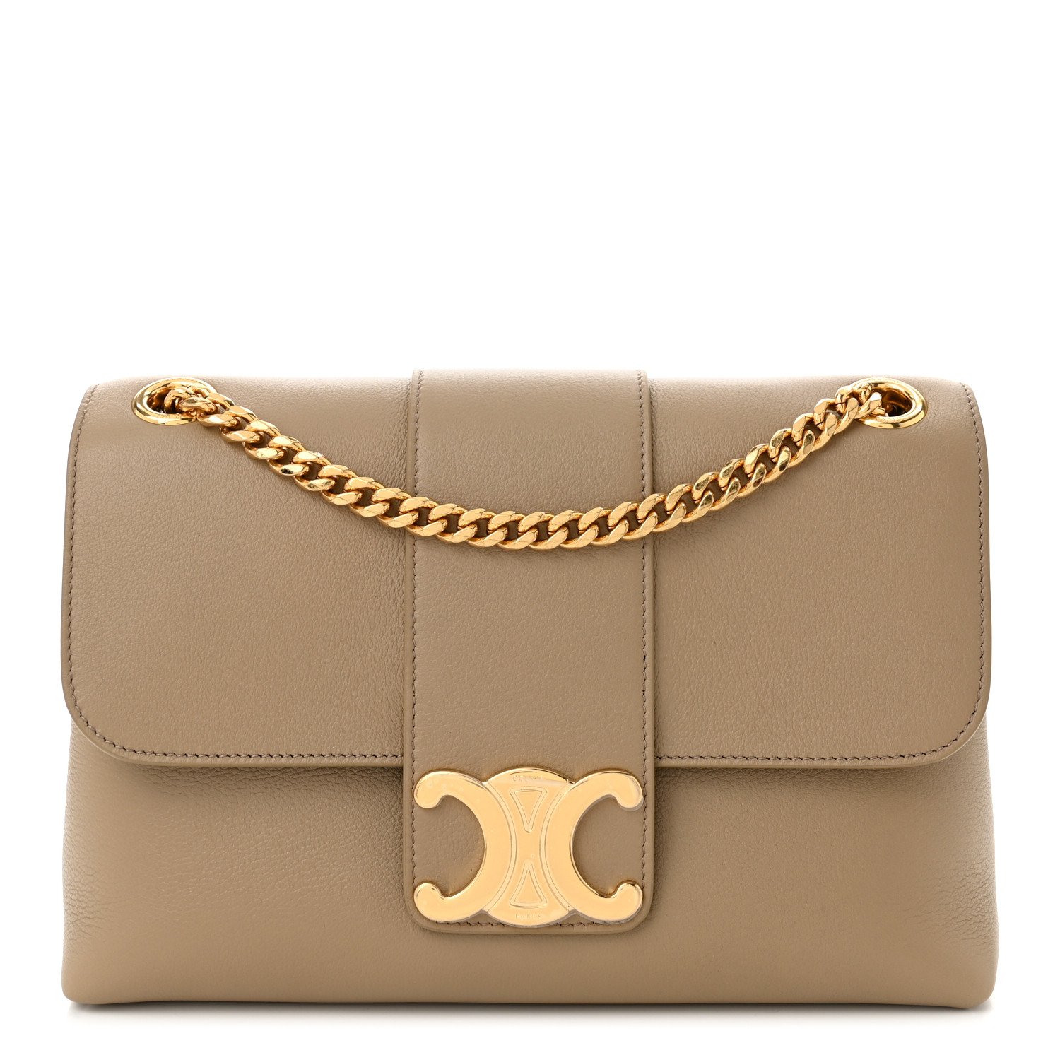 【関税込】MEDIUM CELINE VICTOIRE BAG CELINE Supple Calfskin Medium Victoire Bag Brown Sepia