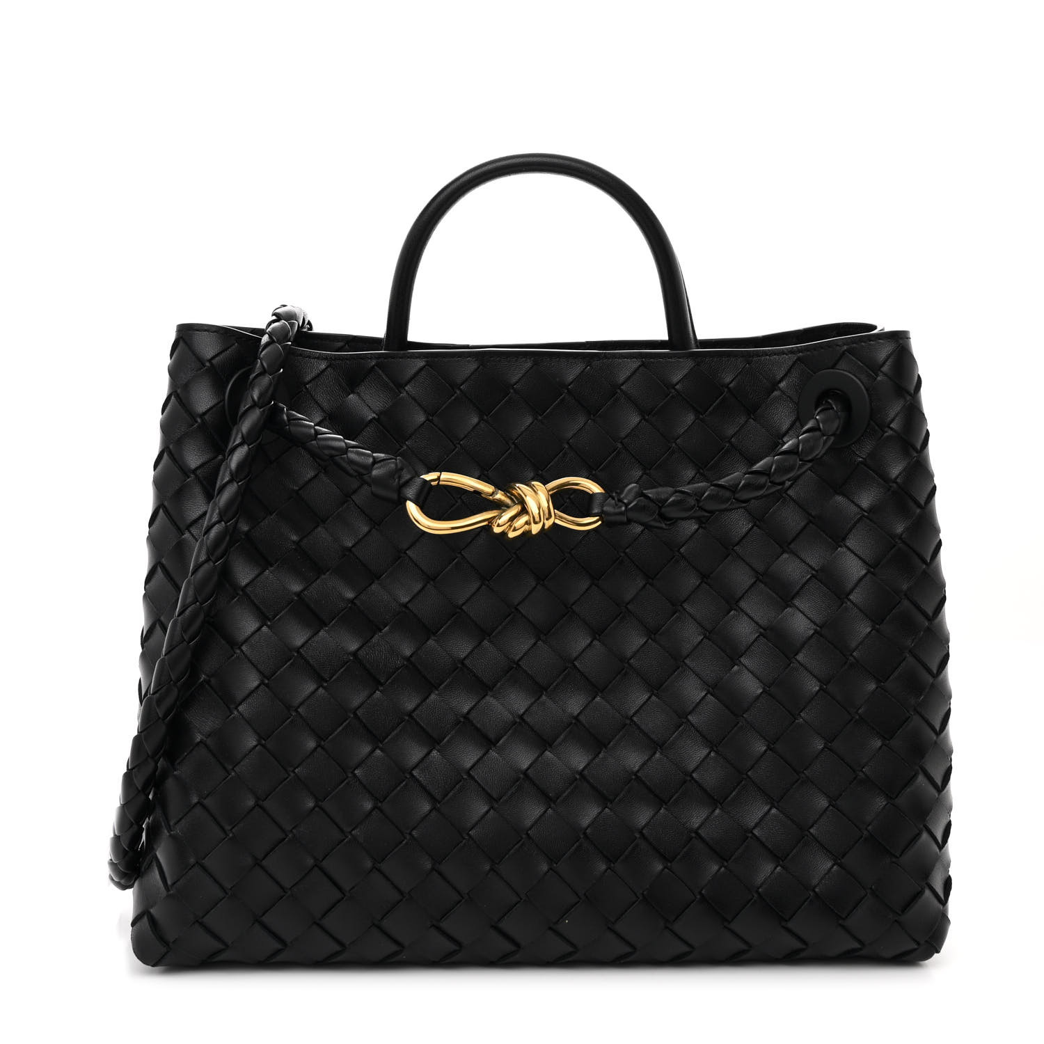 ハンドバッグ Bottega Veneta Andiamo Medium Handbag In Intrecciato Nappa BOTTEGA VENETA Nappa Intrecciato Medium Andiamo Shoulder Bag