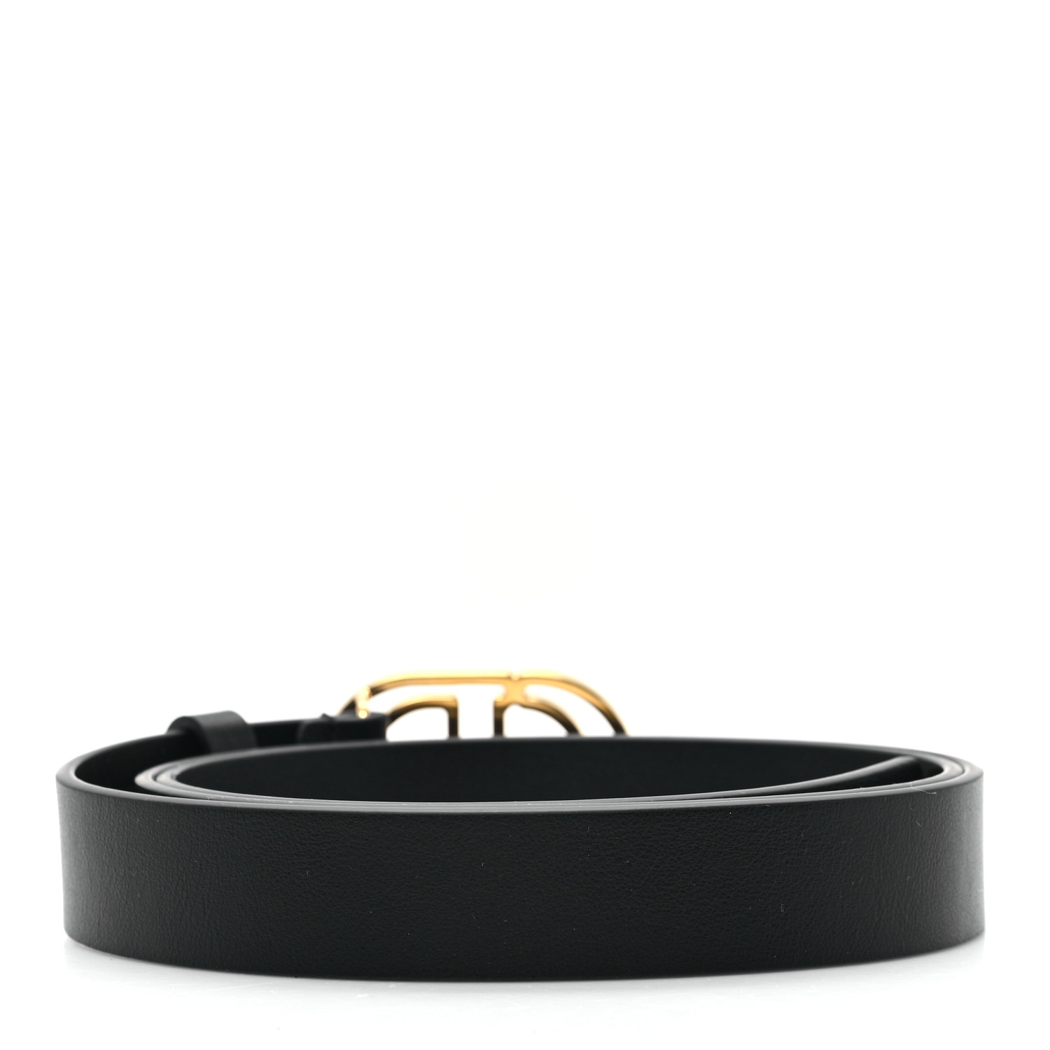 CHRISTIAN DIOR Calfskin 30 Montaigne Cut-Out CD Belt 95 38