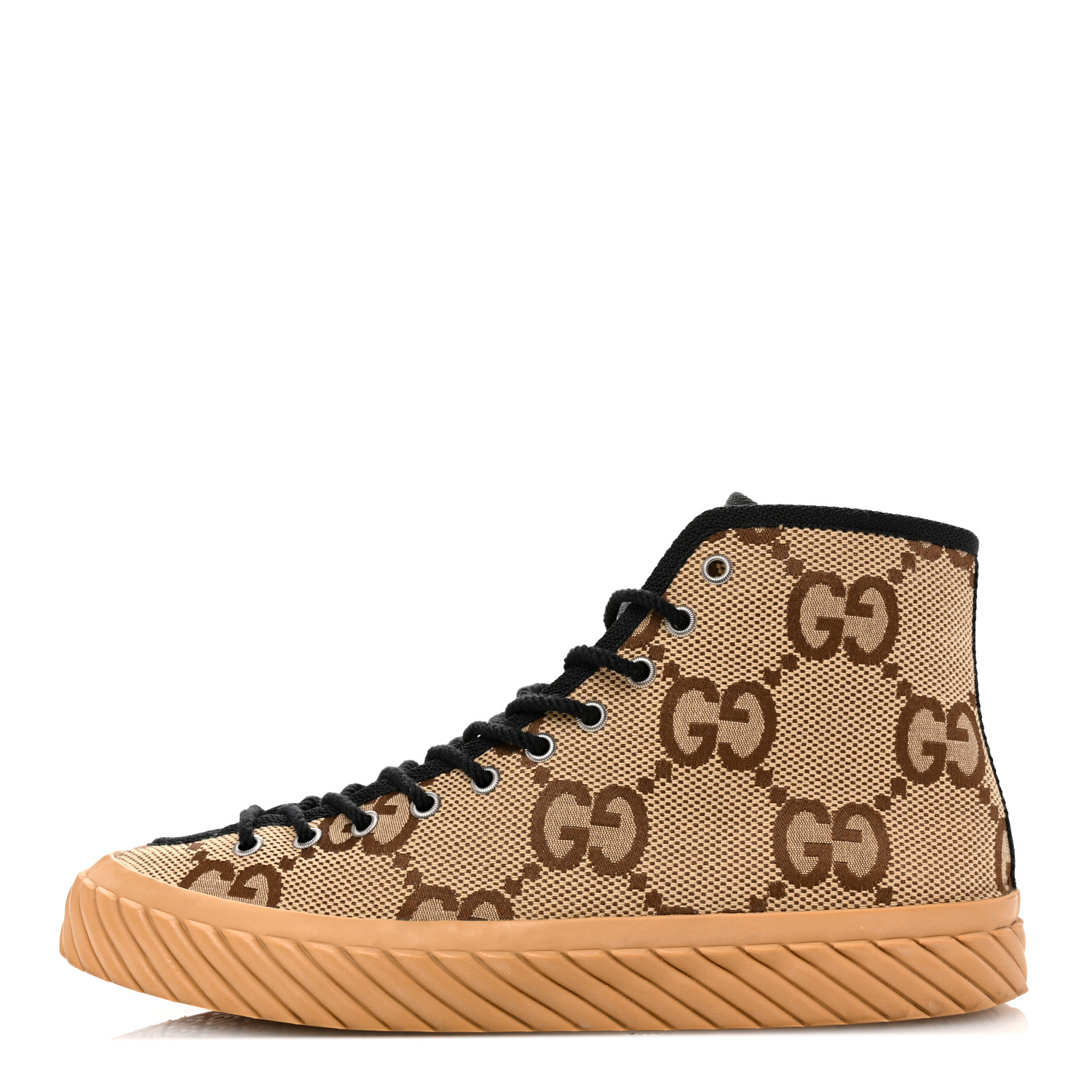 ちぃページ GUCCI Monogram Jumbo GG New Lace Papin Mens Tortuga High Top