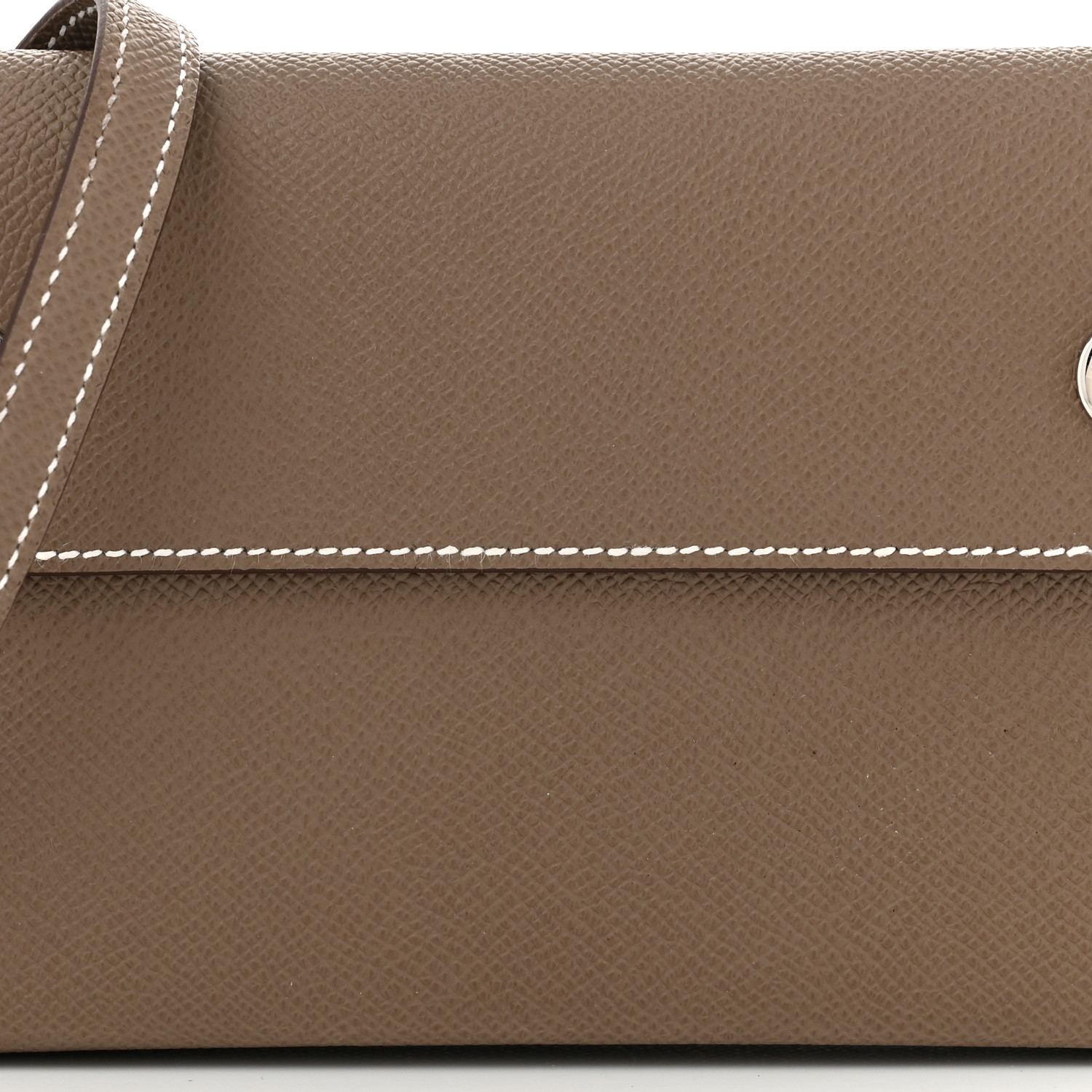 【カラバリ有！】HERMES Hermesnap wallet／Etoupe Hermes Hermesnap Wallet Etoupe Epsom Palladium Hardware
