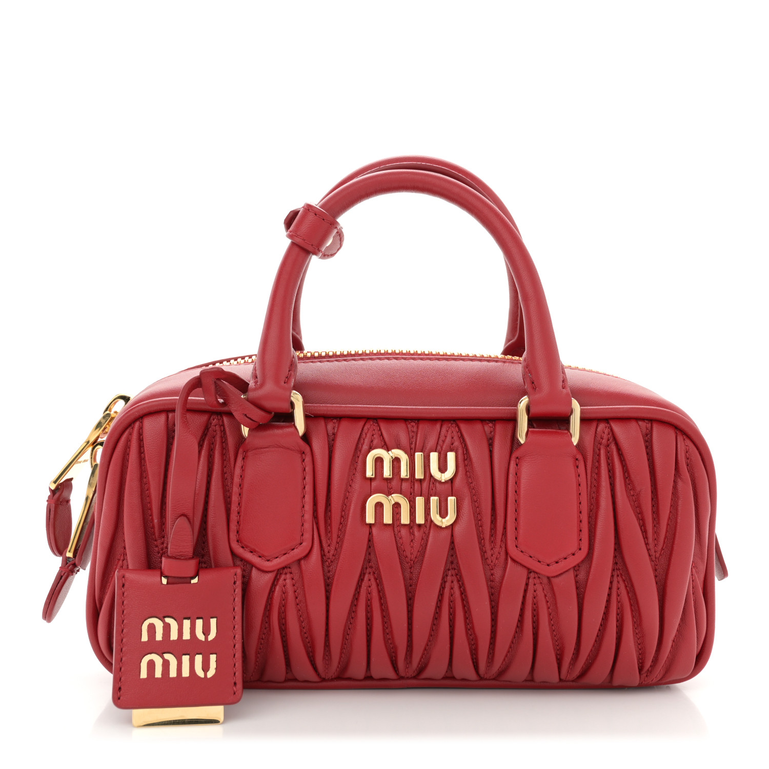 ハンドバッグ Miu Miu Arcadie Regular Cognac Arcadie Leather Bag | Miu Miu