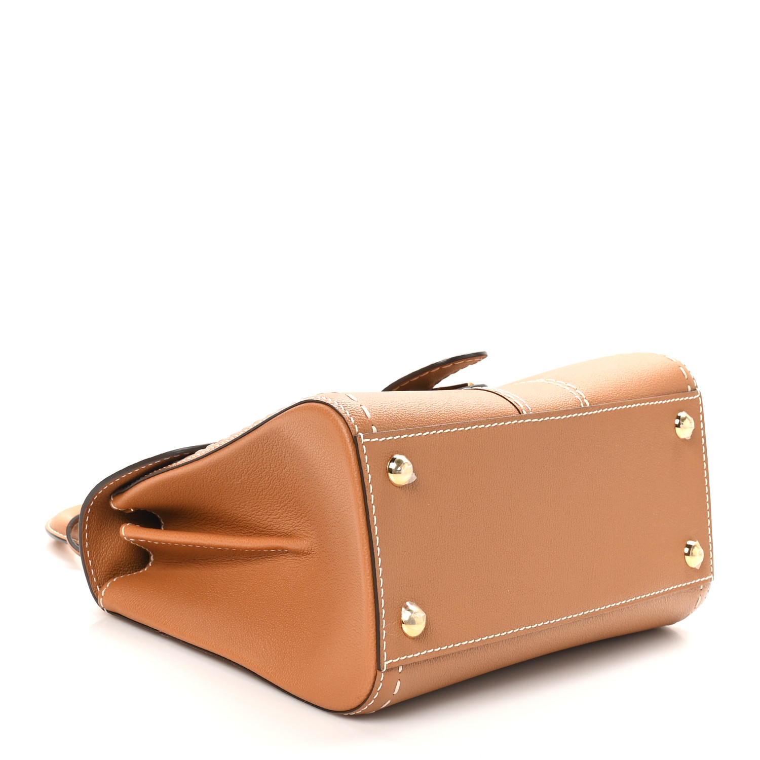 DELVAUX Grained Rodeo Calfskin Surpique PM Brillant Satchel