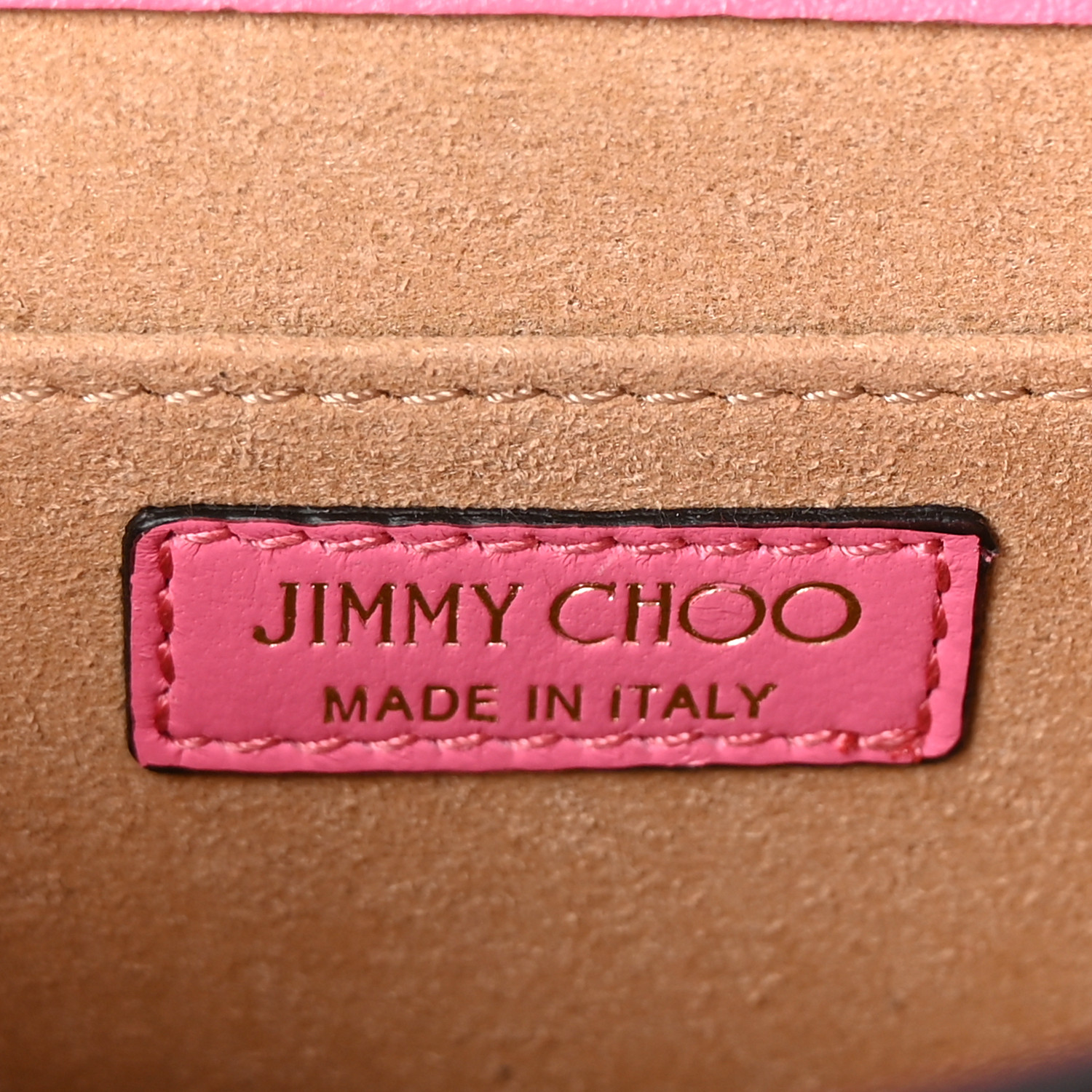 JIMMY CHOO Nappa Quilted Varenne Micro Avenue Quad Candy