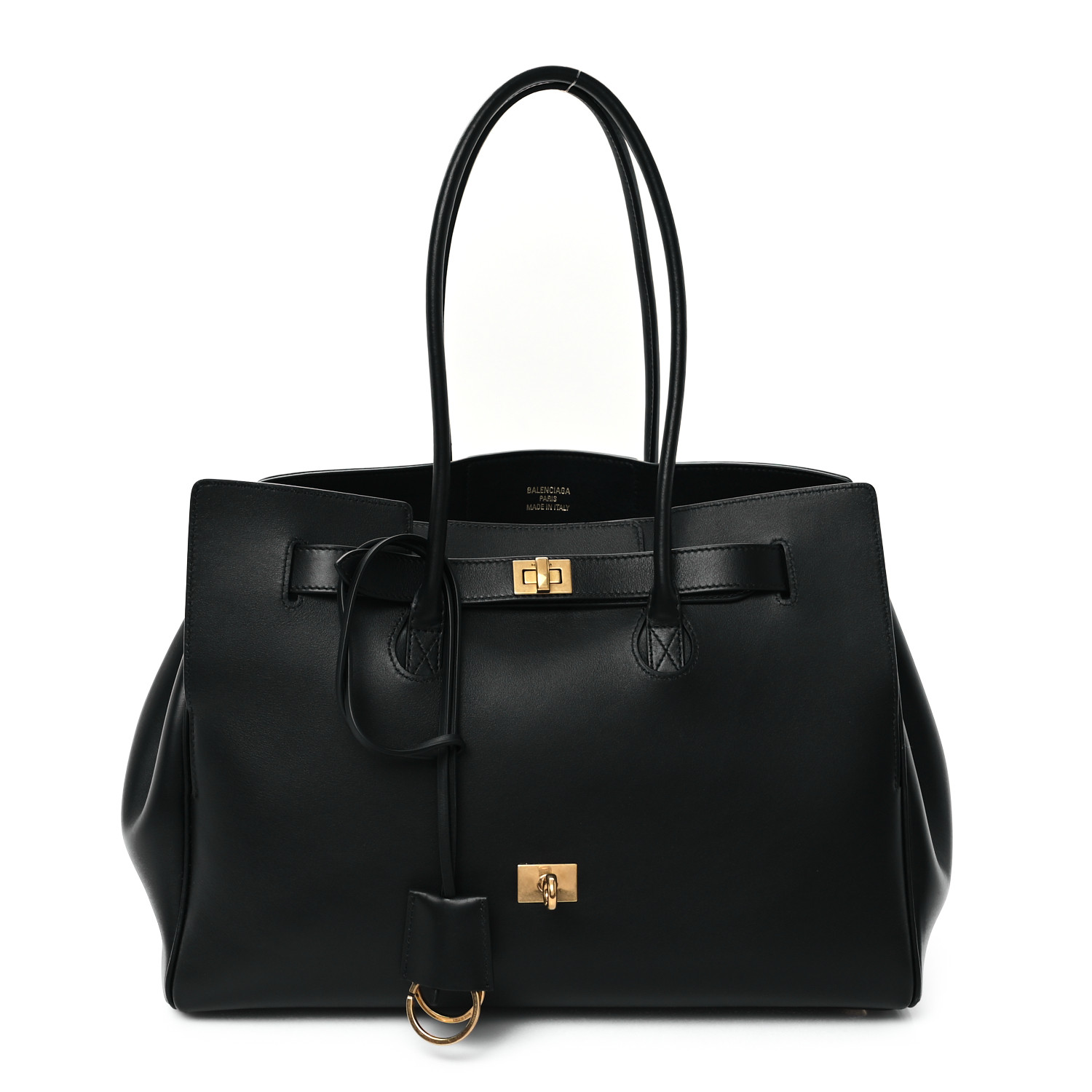 【関税&送料込】Balenciaga Balenciaga Smooth Black Calfskin BALENCIAGA Smooth Calfskin Medium Bel Air Carry All Bag