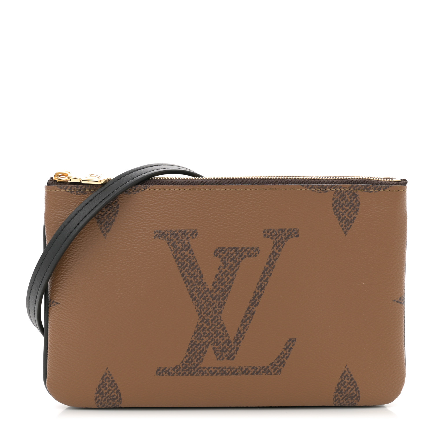 LOUIS VUITTON Reverse Monogram Giant Double Zip Pochette