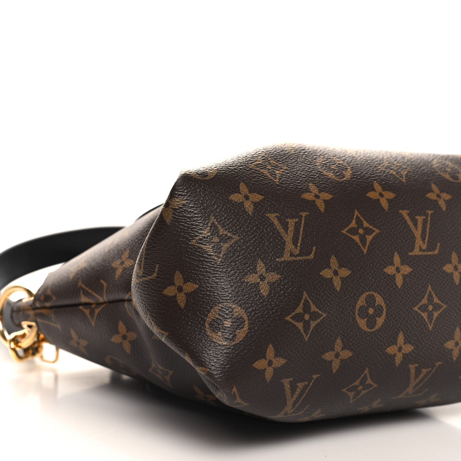 LOUIS VUITTON Monogram Flower Zipped Tote PM Black 1657404