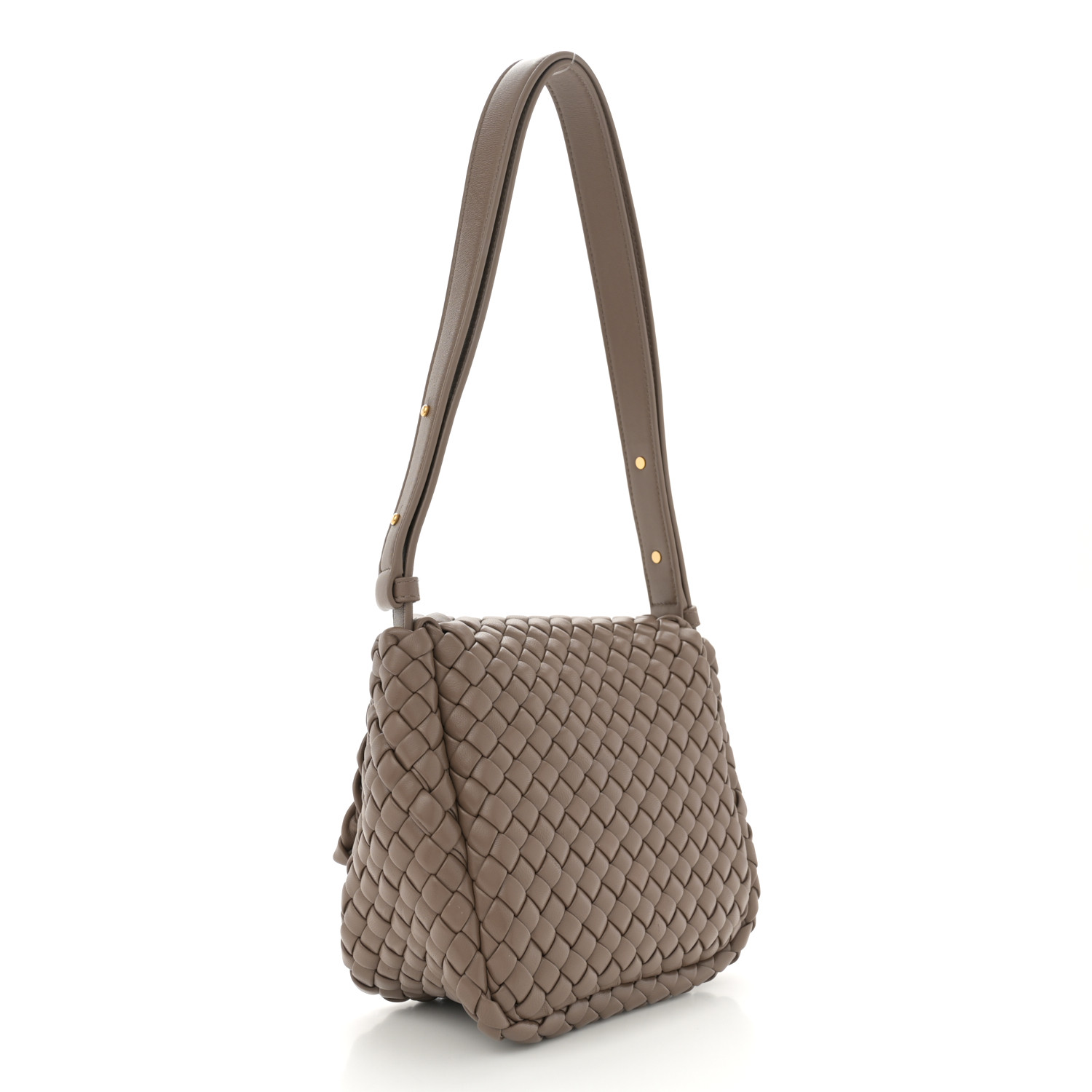 ショルダーバッグ・ポシェット BOTTEGA VENETA Chocolate Nappa Leather Cobble Clutch BOTTEGA VENETA Nappa Intreccio Mini Cobble Shoulder Bag