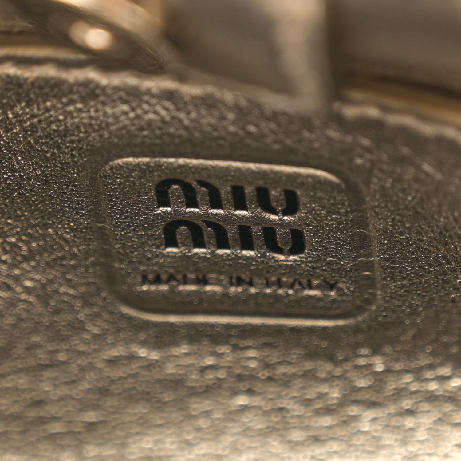 Miu Miu｜ (5NI007 049 F0615) Miu Miu - Leather shoulder bag black - The Corner