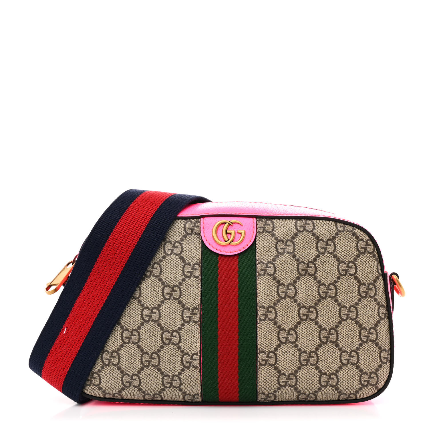 GUCCI GG Supreme Monogram Textured Dollar Calfskin Web